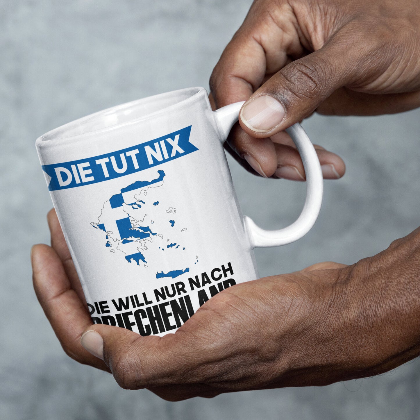 Griechenland Tasse | die tut nix die will nur nach Griechenland | Griechisch