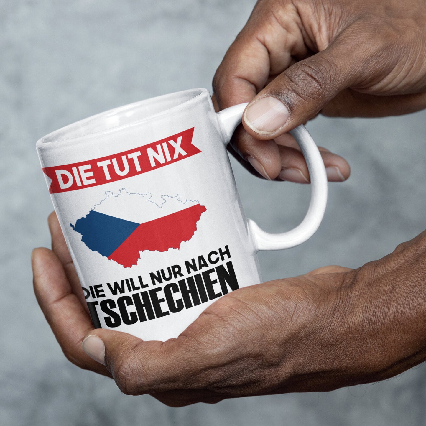 Tschechien Tasse | die tut nix die will nur nach Tschechien | Tschechisch