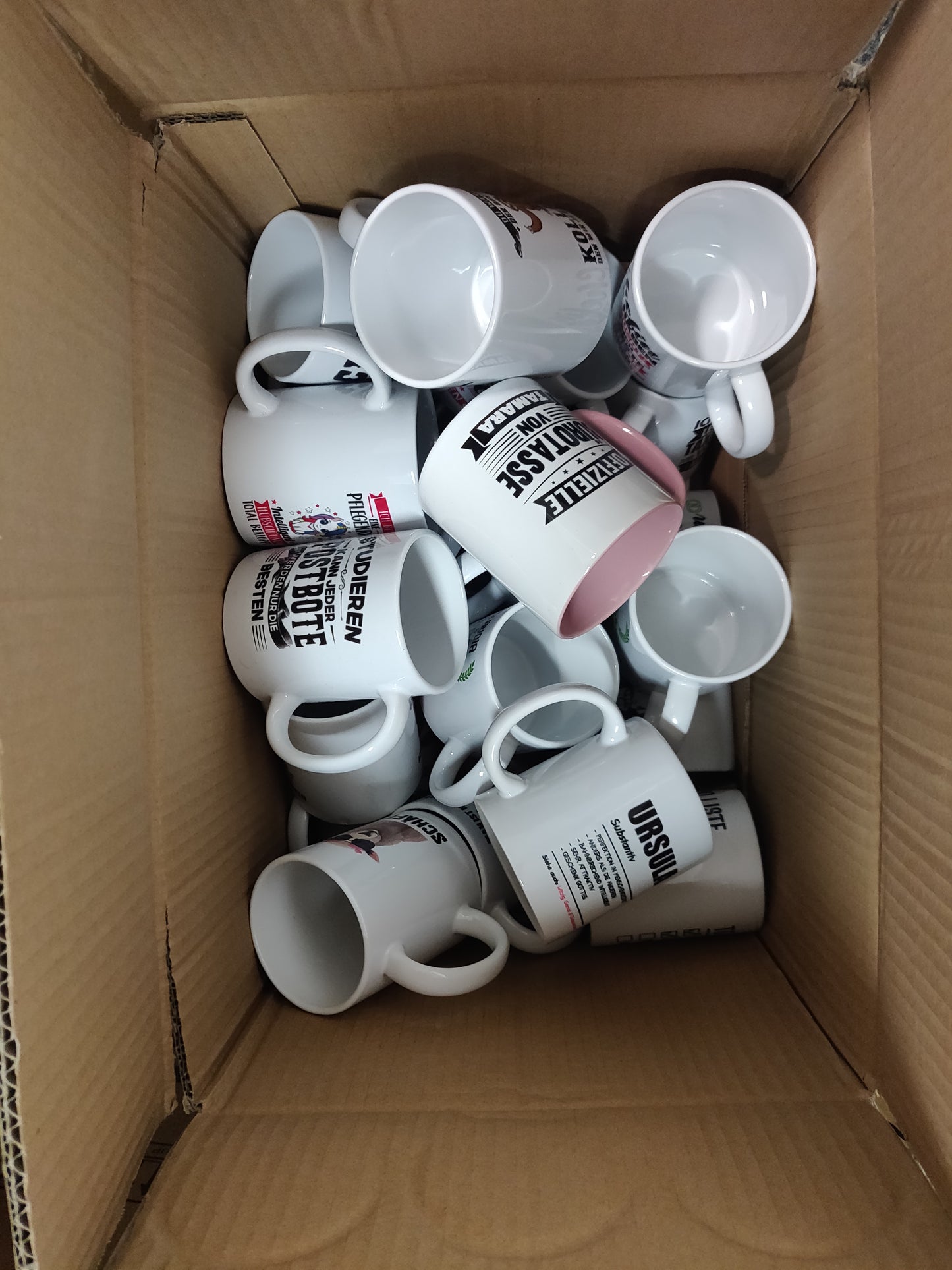 Zufällige B-Ware Tasse - Druck unsauber