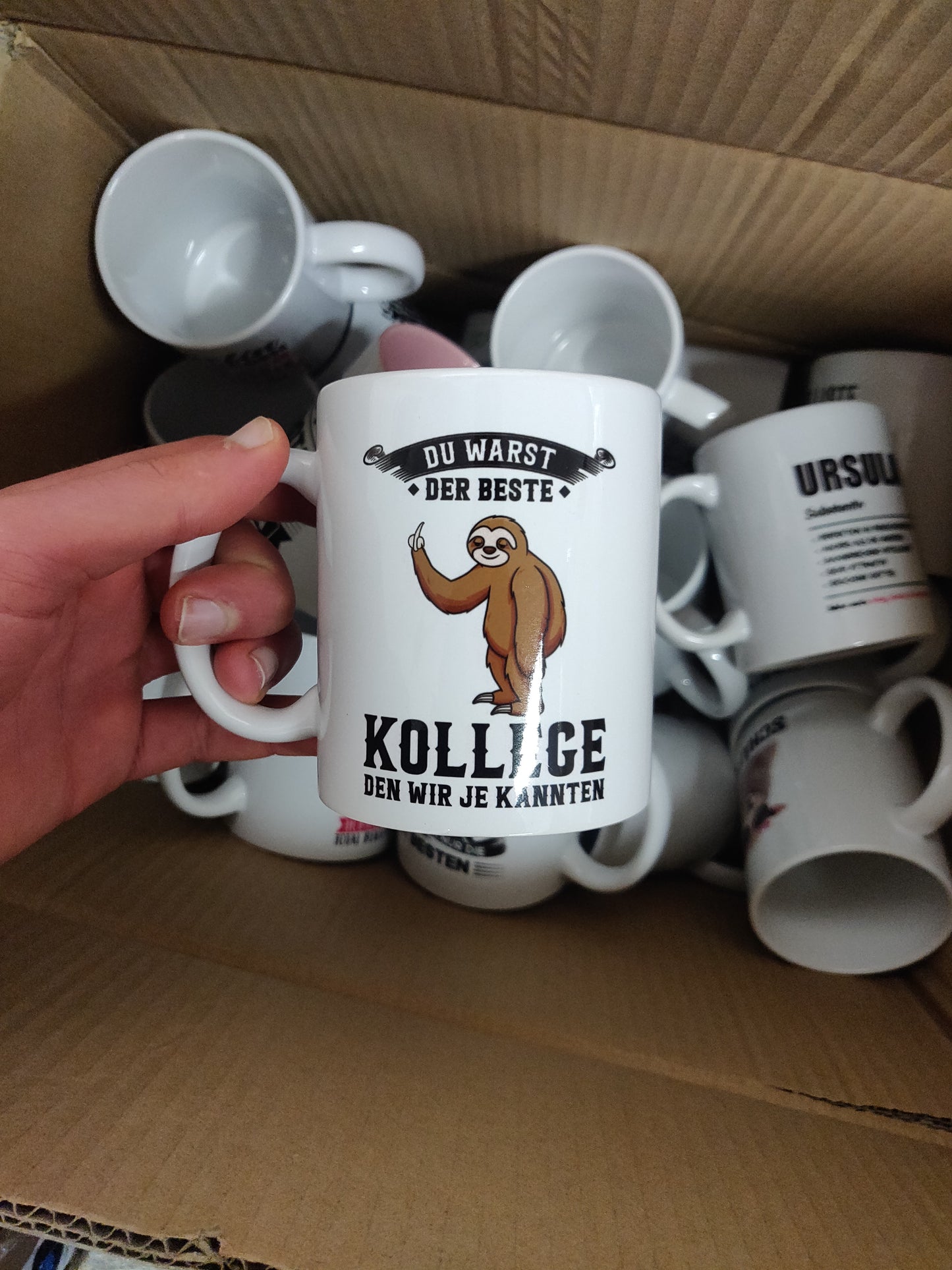 Zufällige B-Ware Tasse - Druck unsauber