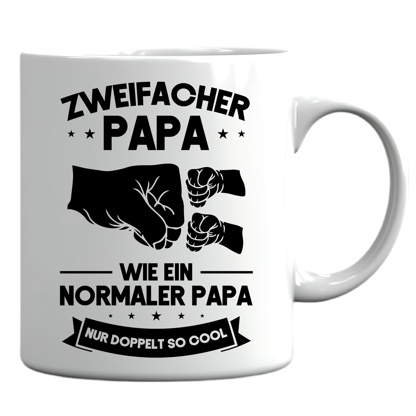 Papa Tasse | Zweifacher Papa wie ein normaler Papa Vatertag