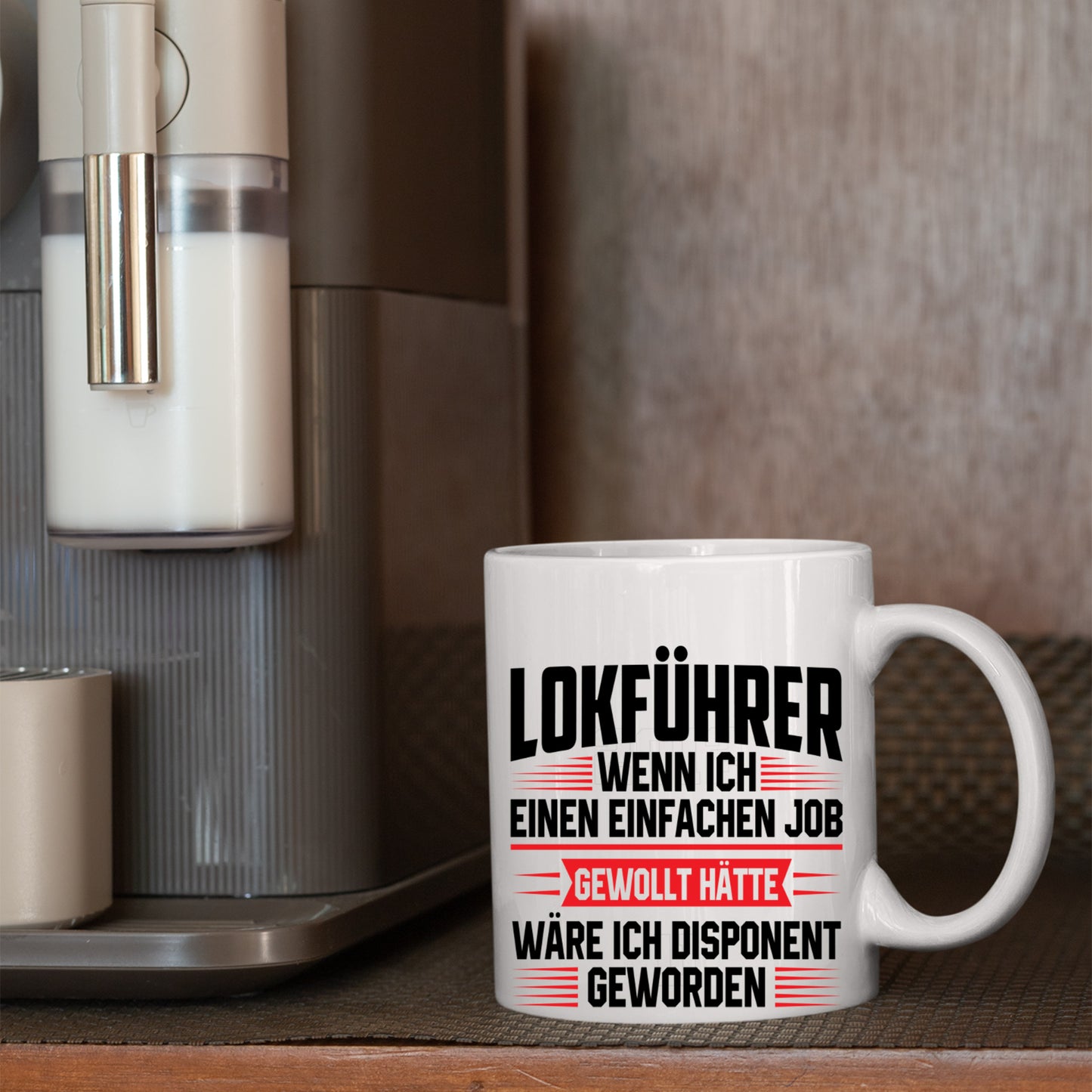 Eisenbahner Tasse | Lokführer nenn ich einen einfachen Job |