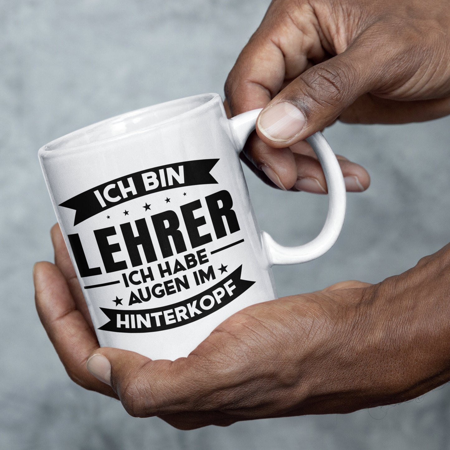 Lehrer Tasse | ich bin Lehrer ich habe Augen im Hinterkopf