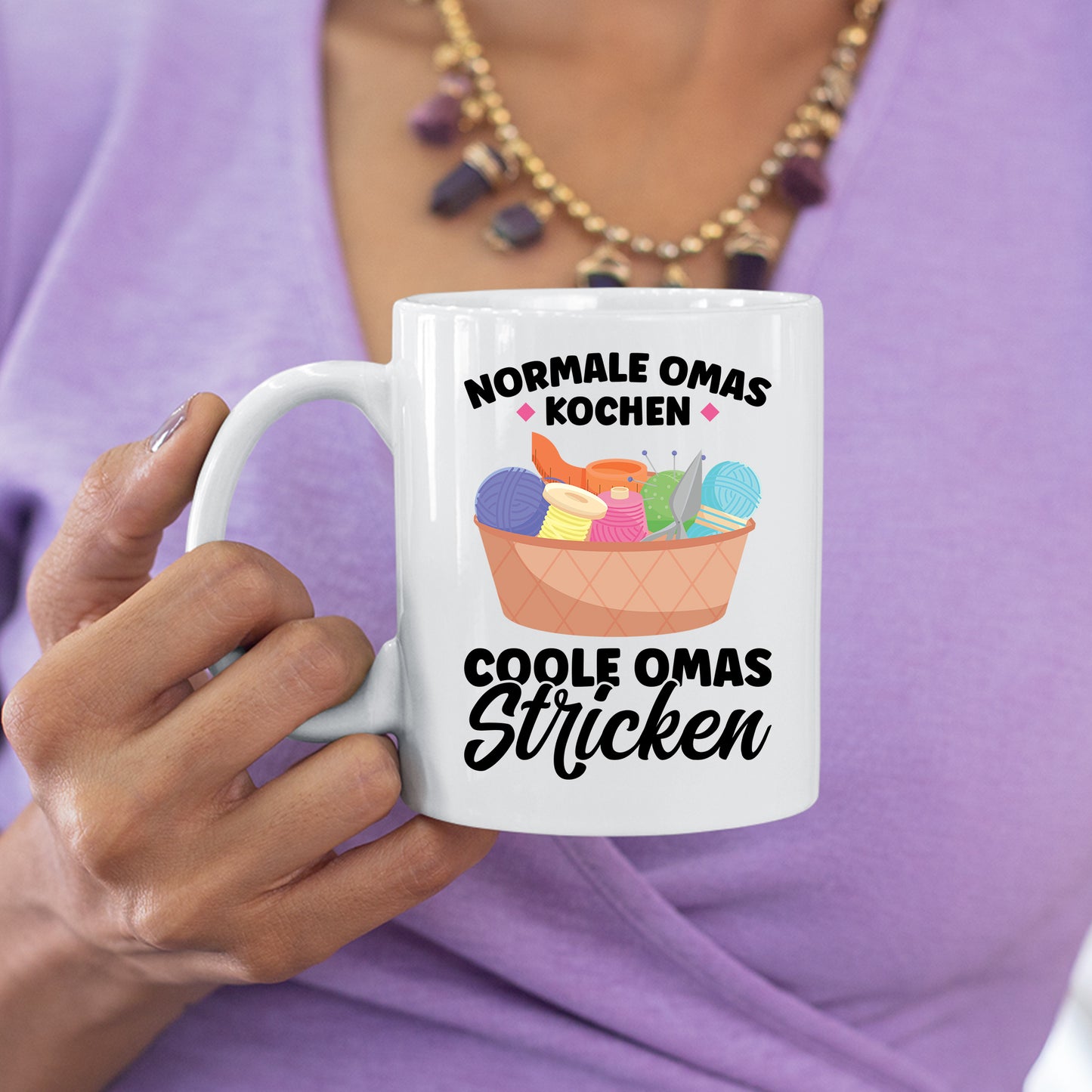 Strick Tasse | normale Omas kochen coole Omas Stricken |