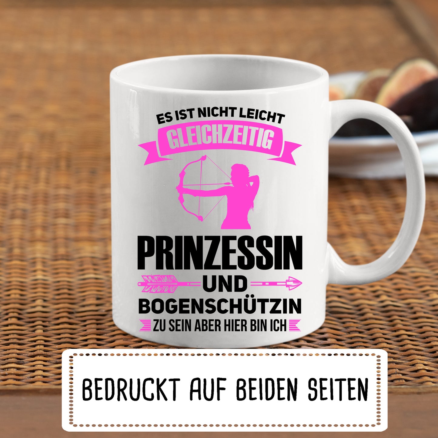 Bogenschießen Tasse | es ist nicht leicht gleichzeitig Prinzessin und Bogenschützin zu sein |