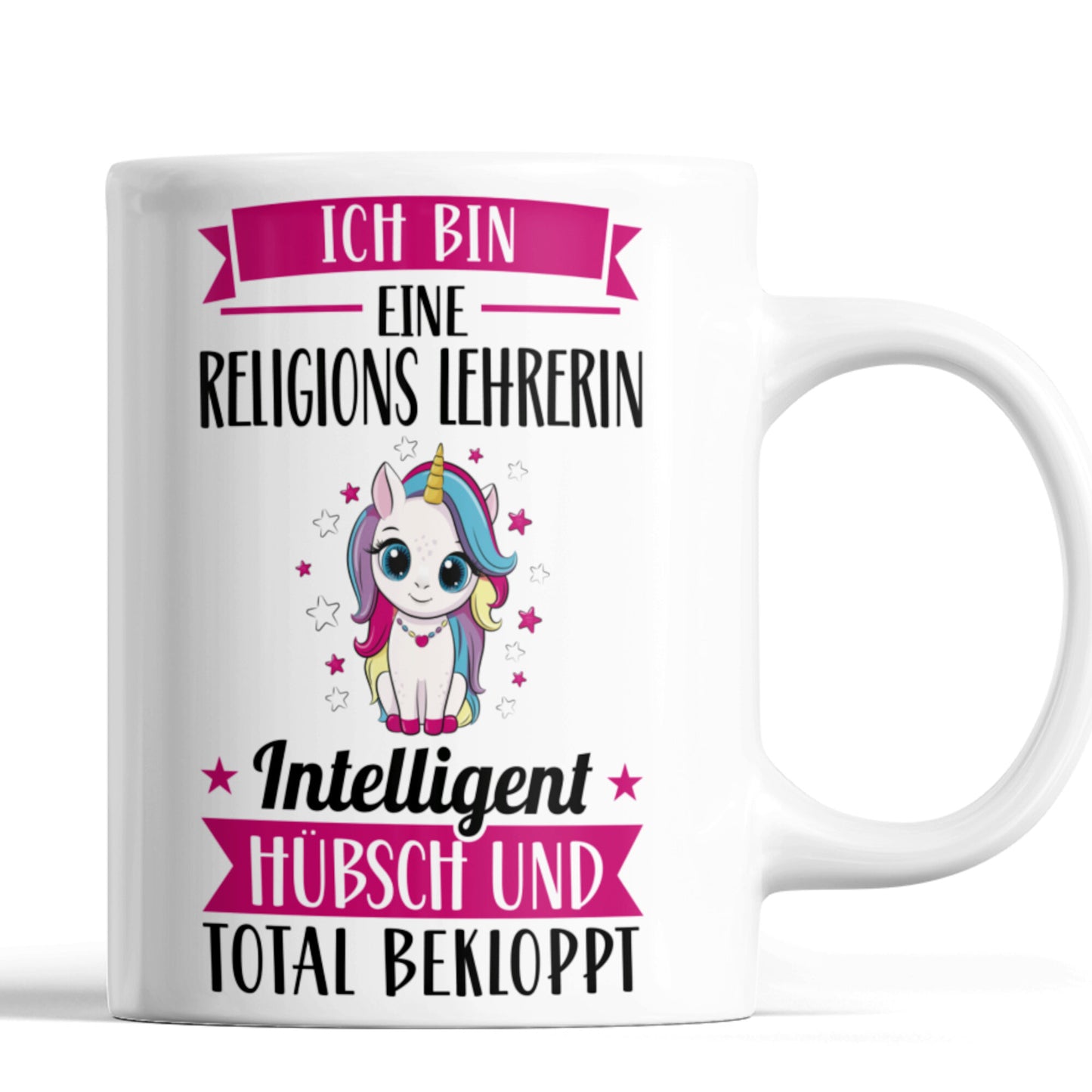 Religions Lehrerin Tasse | ich bin eine Religions Lehrerin intelligent hübsch