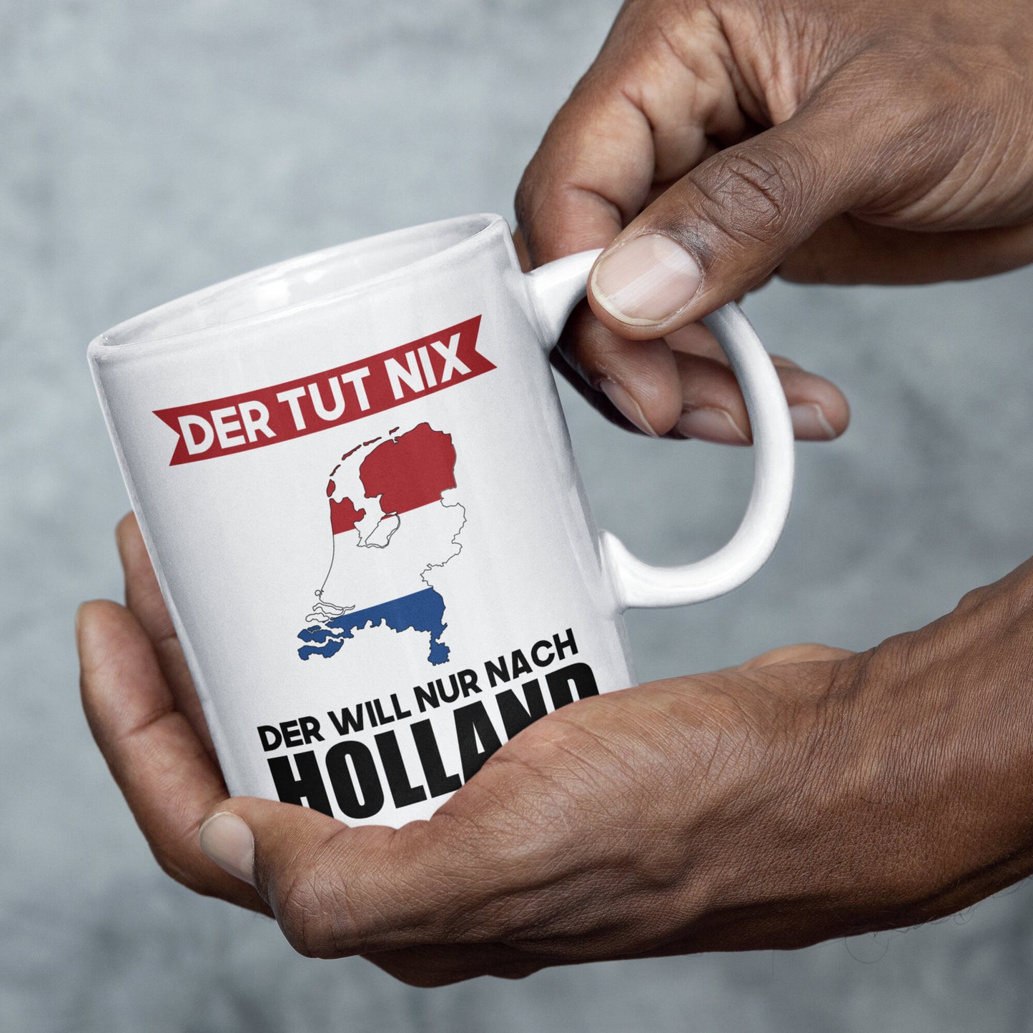 Holland Tasse hollandische Geschenk Hollandische Flagge der tut nix