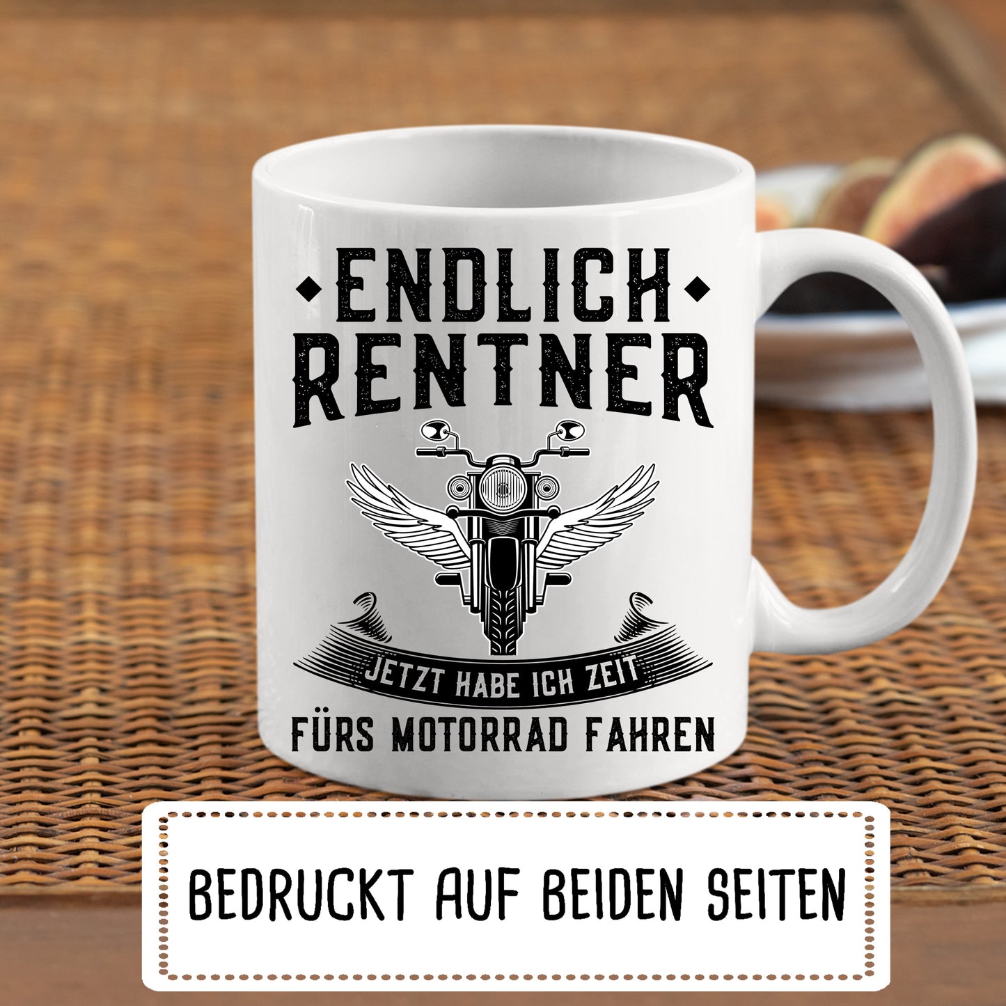 Rentner Tasse | endlich Rentner etzt habe ich Zeit fürs Motorrad fahren |