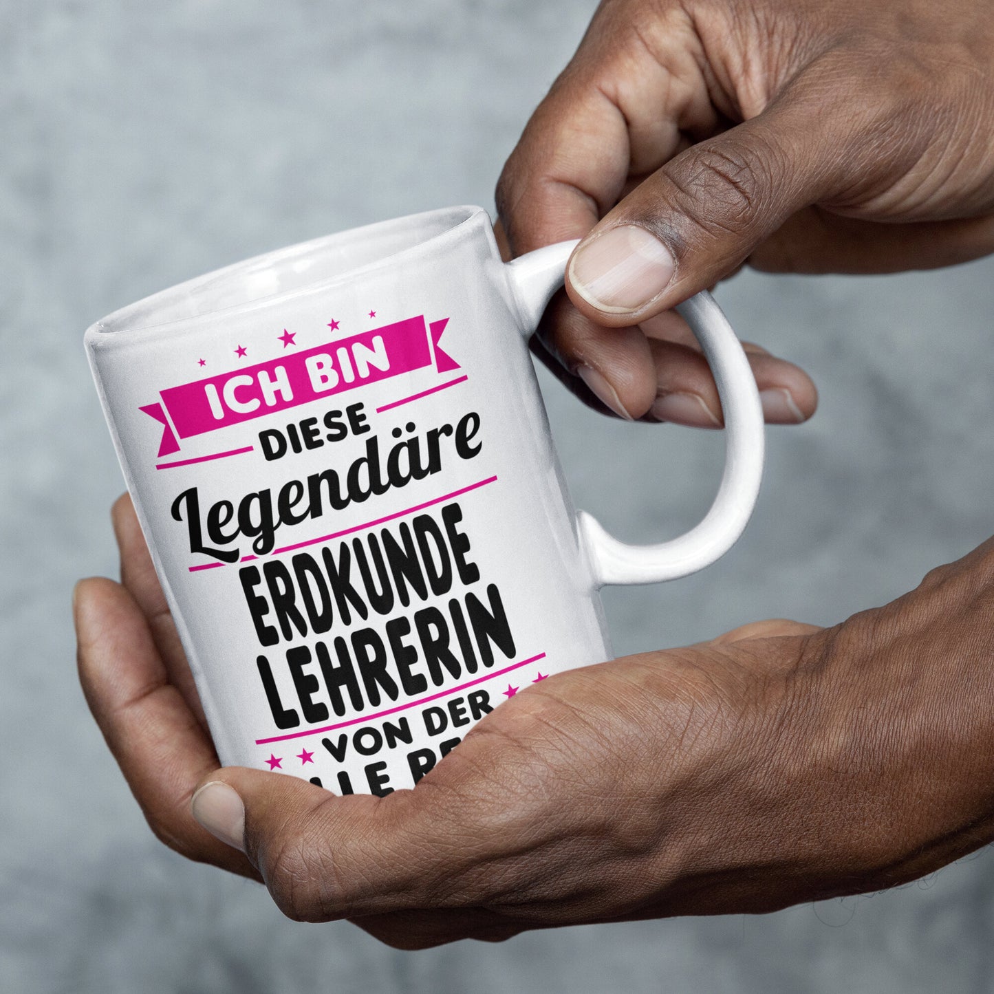Erdkunde Lehrerin Tasse | ich bin diese legendäre Erdkunde lehrerin