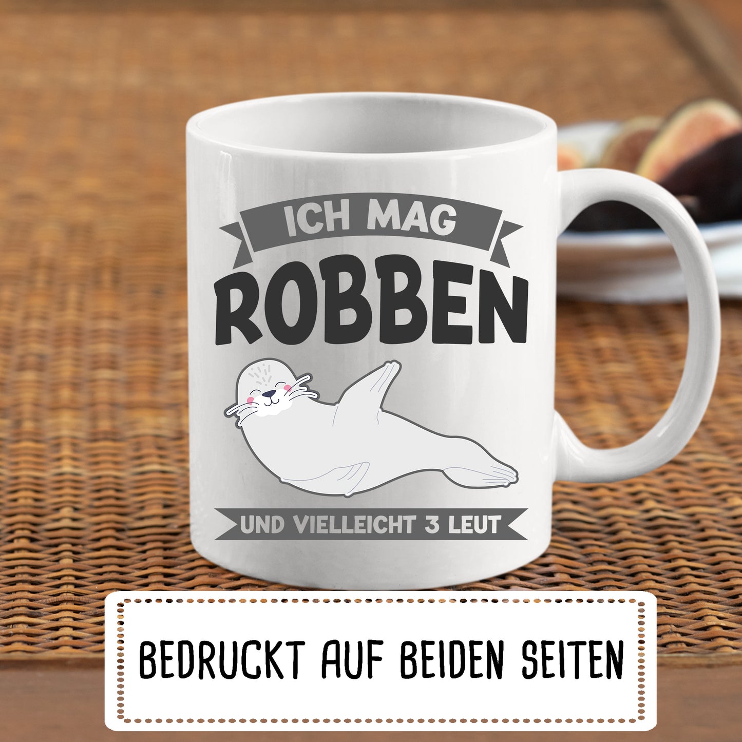 Robben Tasse | ich mag Robben und vielleicht 3 Leute |