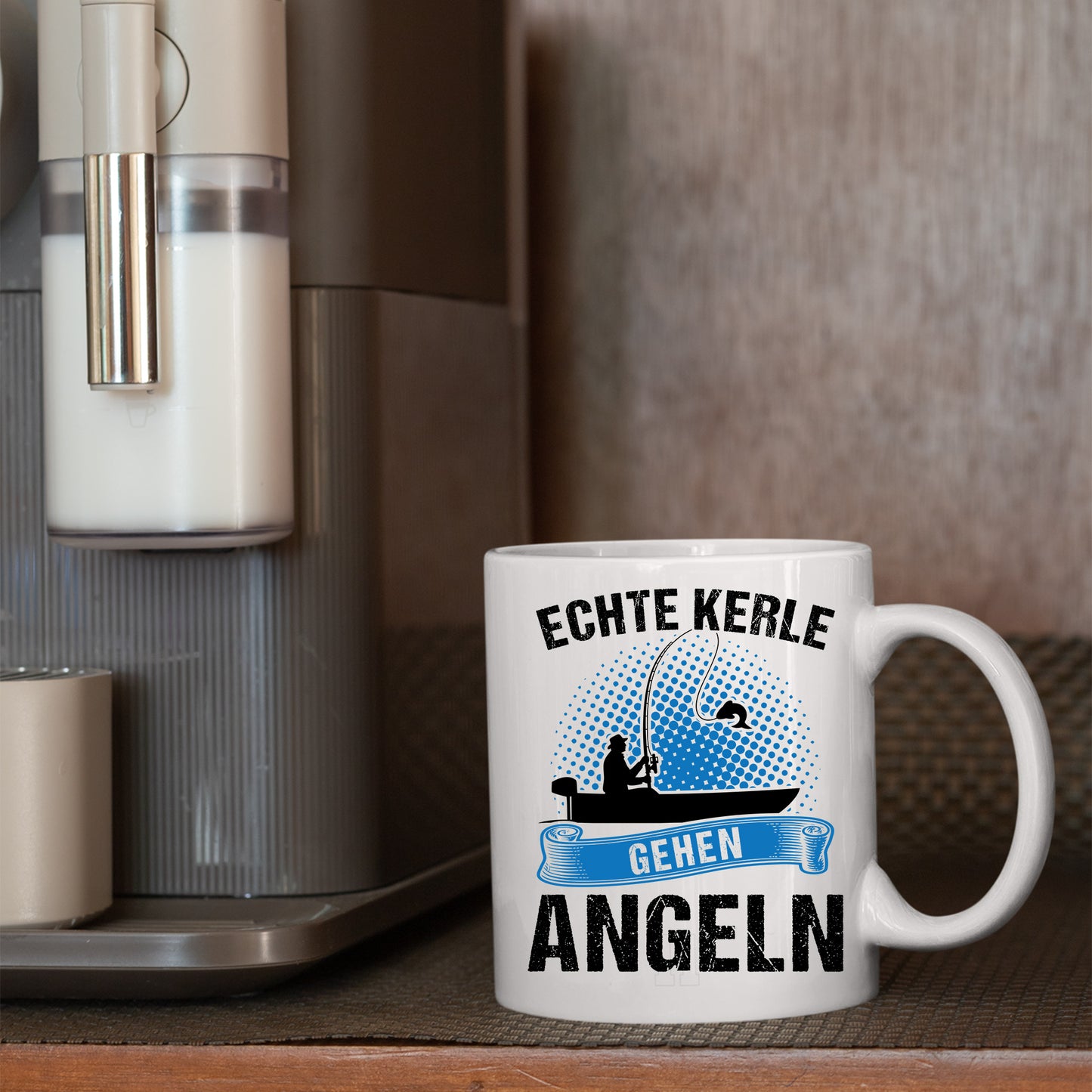 Angeln Tasse | echte Kerle gehen Angeln |