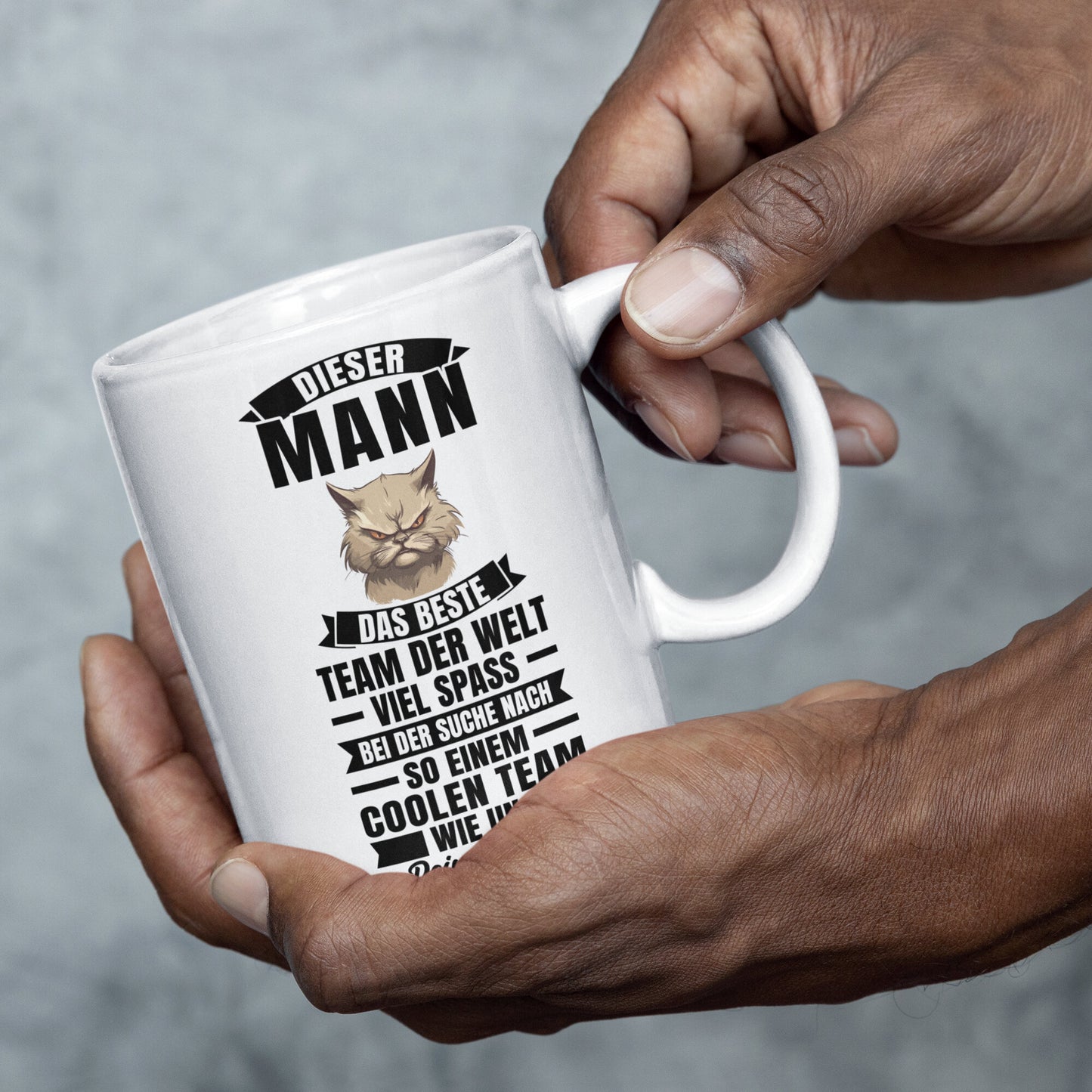 Kollege Katze Tasse | dieser Mann das beste Team der Welt Kollegenabschied Jobwechsel