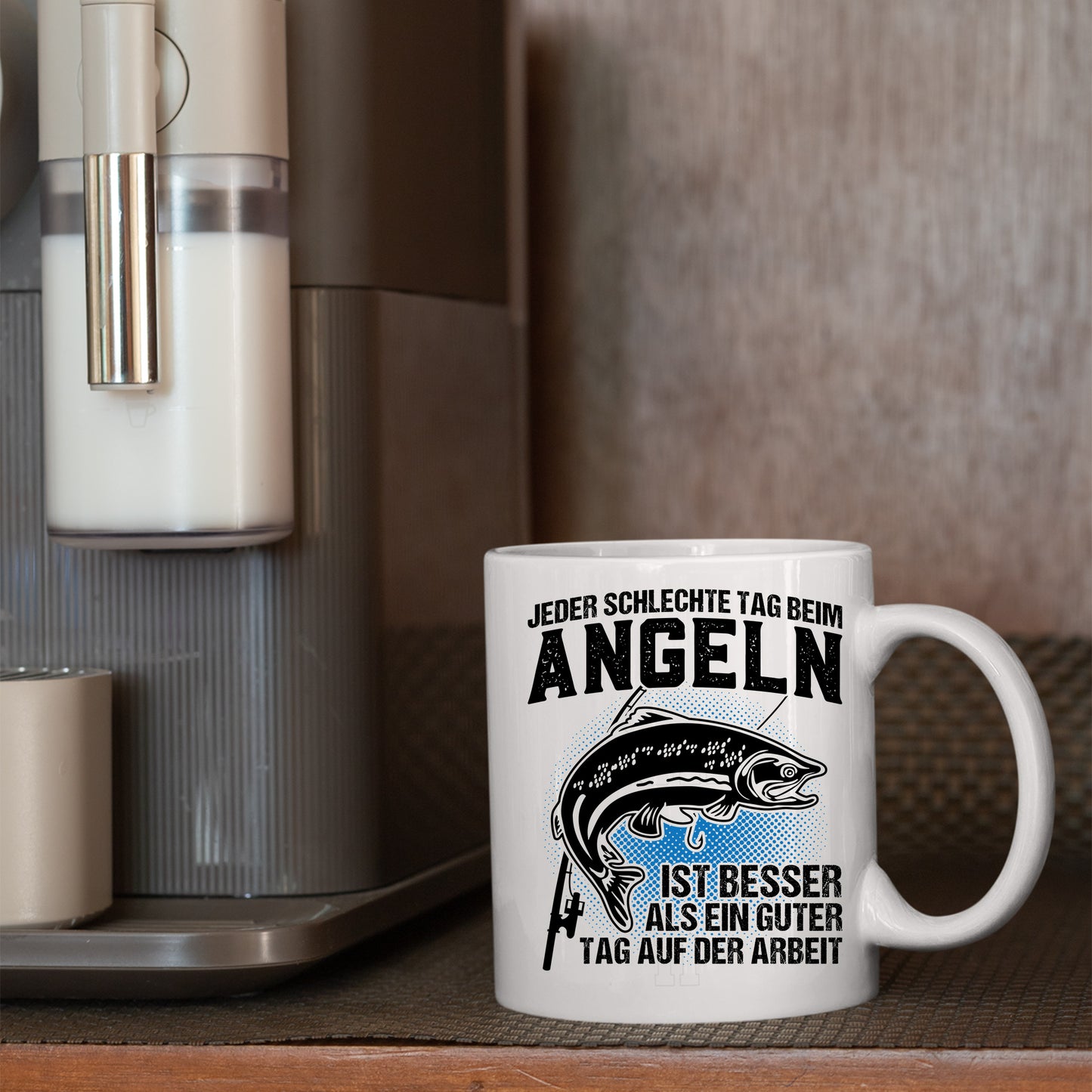 Angeln Tasse | jeder schlechte Tag beim Angeln ist besser |