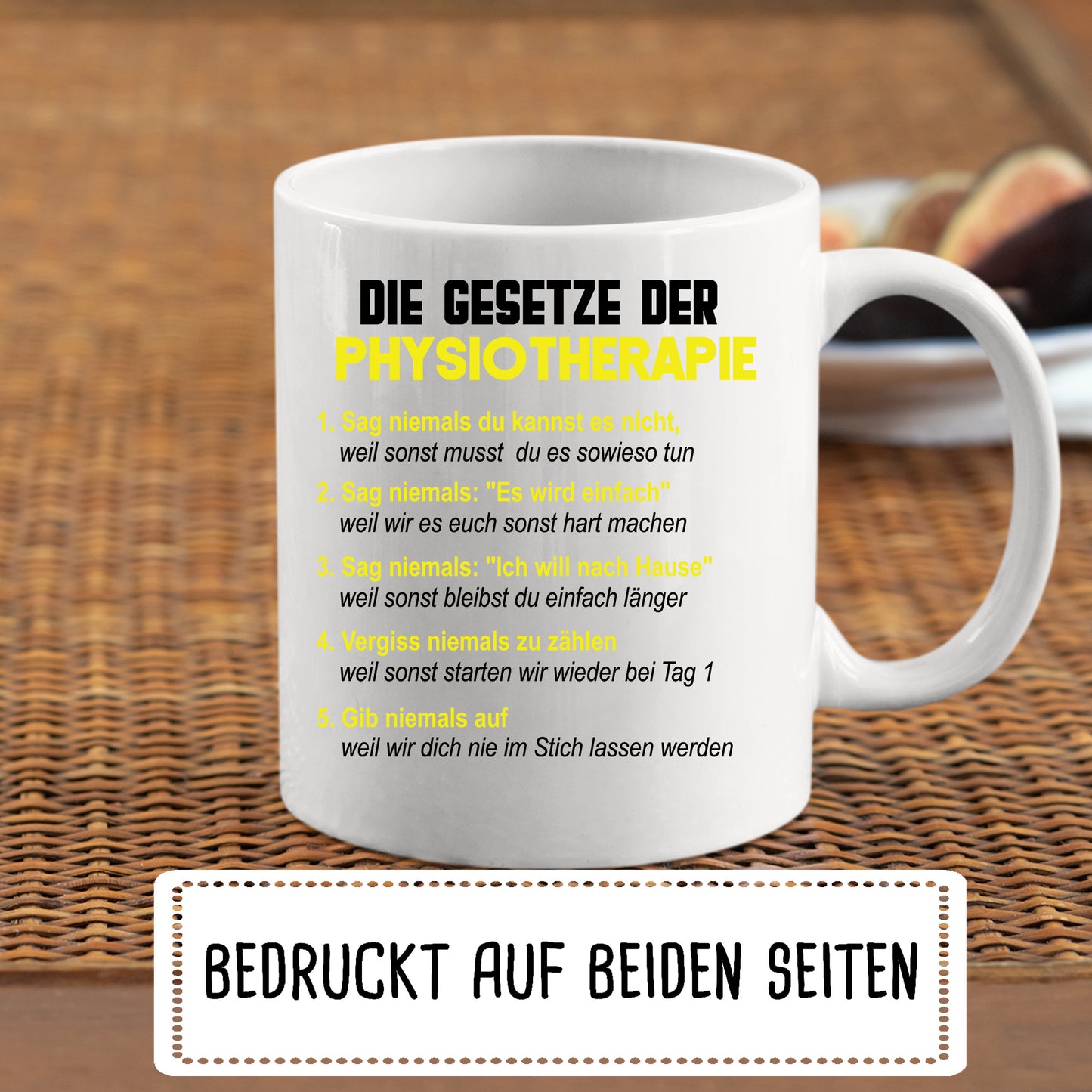 Physiotherapeuten Tasse |die gesetze der Physiotherapie |