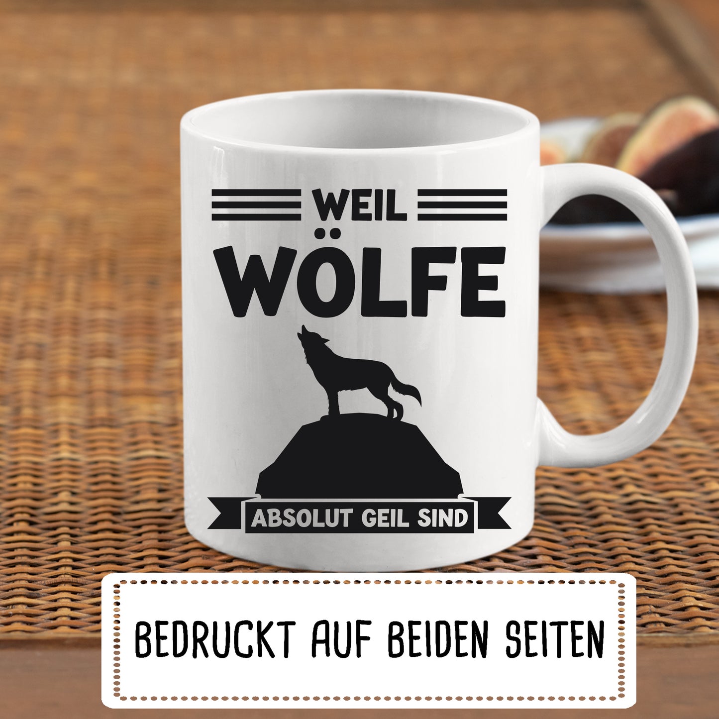 Wölfe Tasse | weil Wölfe absolut geil sind |