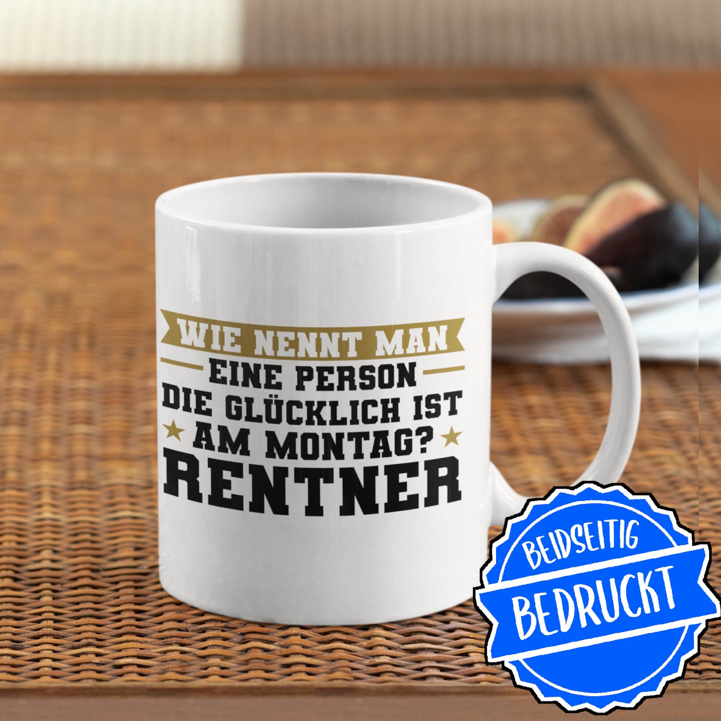 Rente Tasse | wie nennt man eine Person die glücklich ist am Montag? Rentner Rentenalter