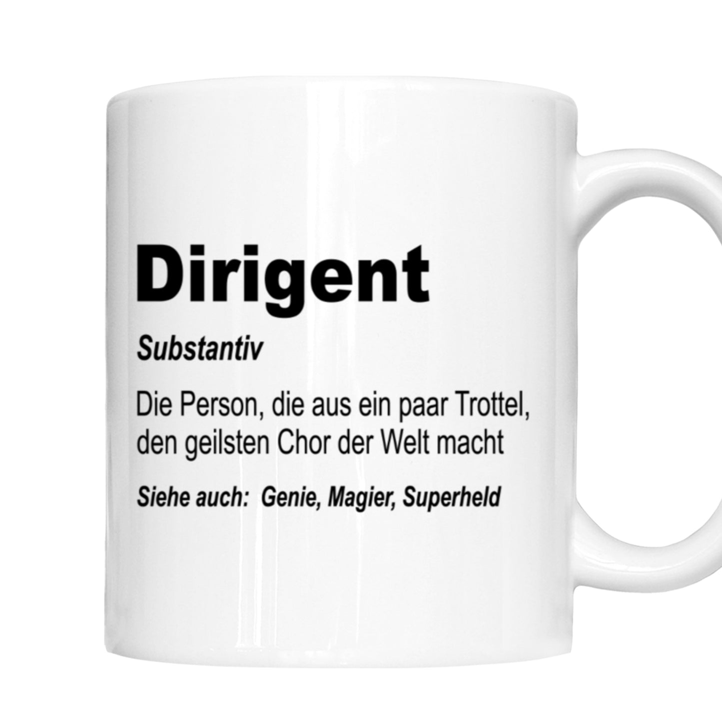 Dirigent Tasse | Dirigent Person, die aus paar Trottel |