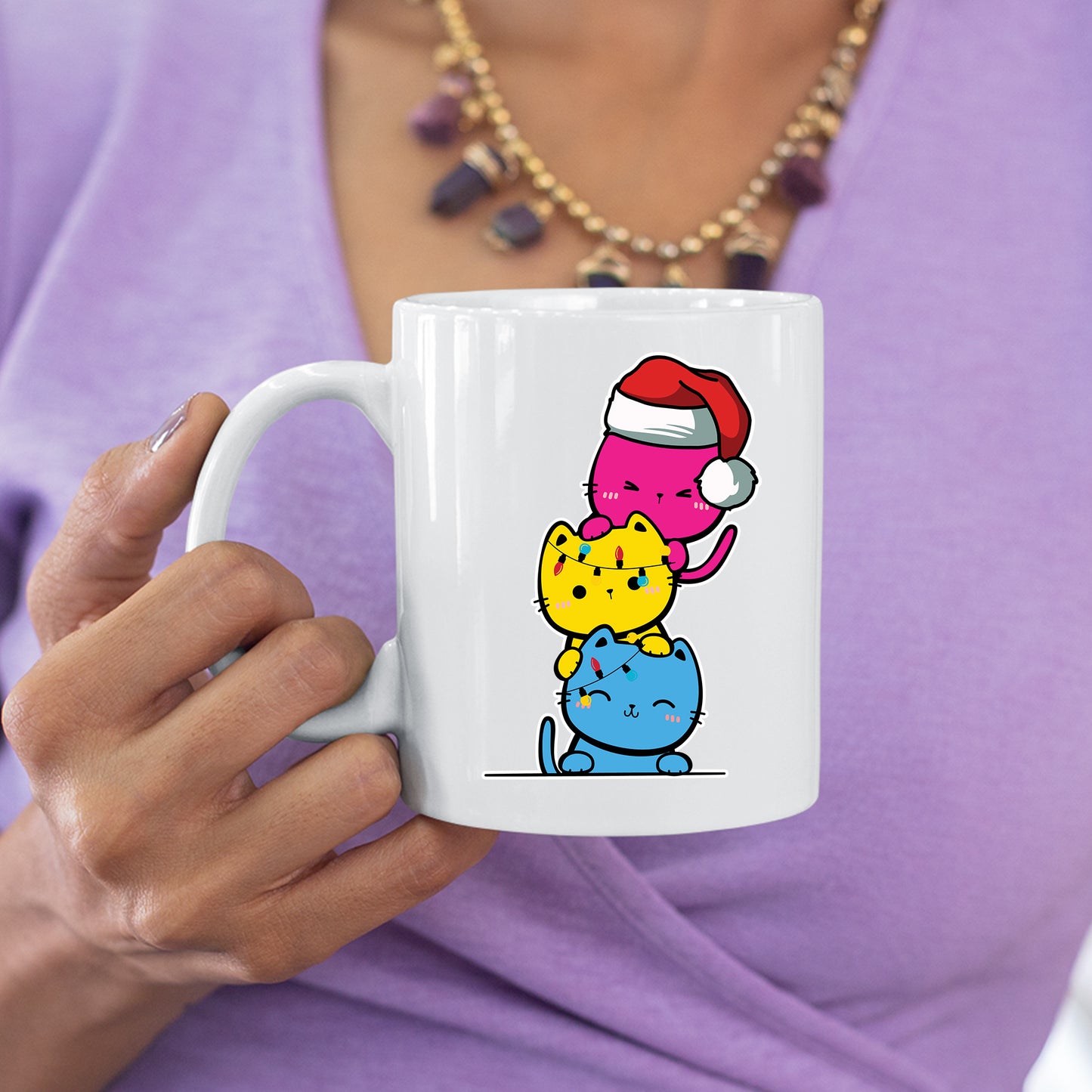 Weihnachten Tasse | Weihnachten Katzen |