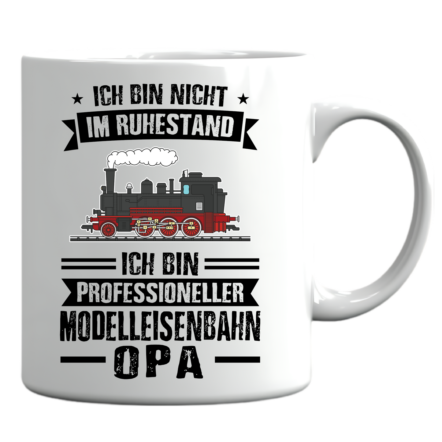 Eisenbahn ZUg Tasse | ich bin professionaller Modelleisenbahn Opa