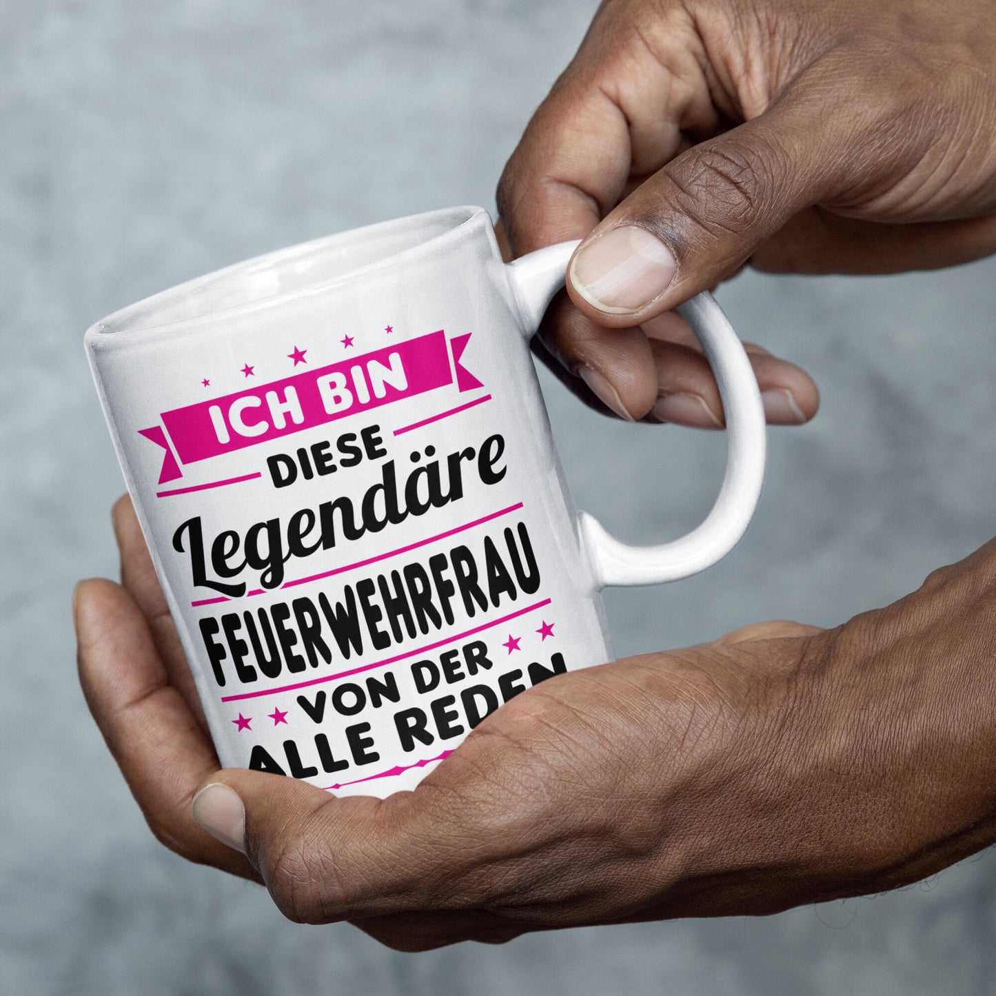 Feuerwehrfrau Tasse | ich bin diese legendäre Feuerwehrfrau