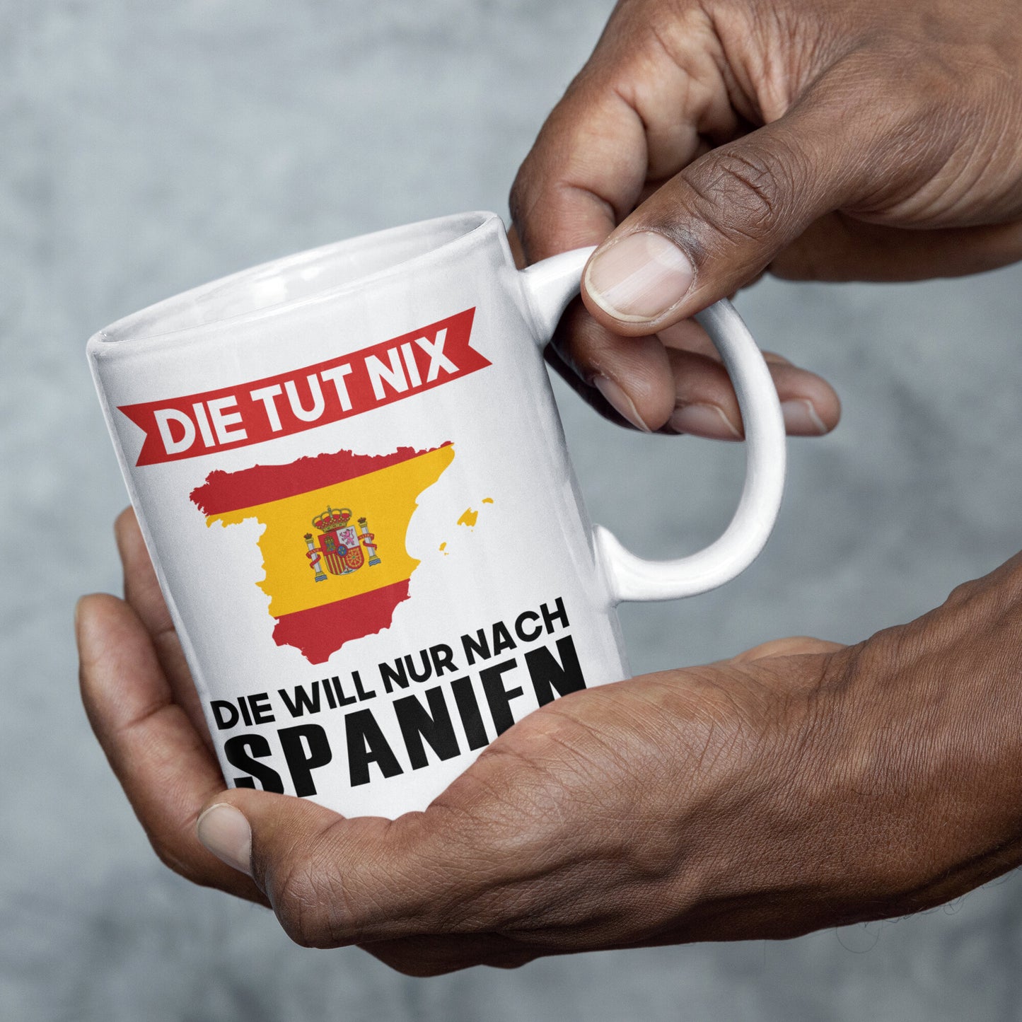 Spanien Tasse spanisches Geschenk Spanischen Flaggeder tut nix