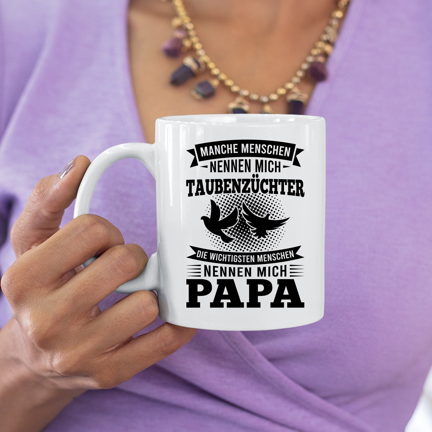 Taubenzüchter Tasse | manche Menschen nennen mich Taubenzüchter die wichtigsten Papa |