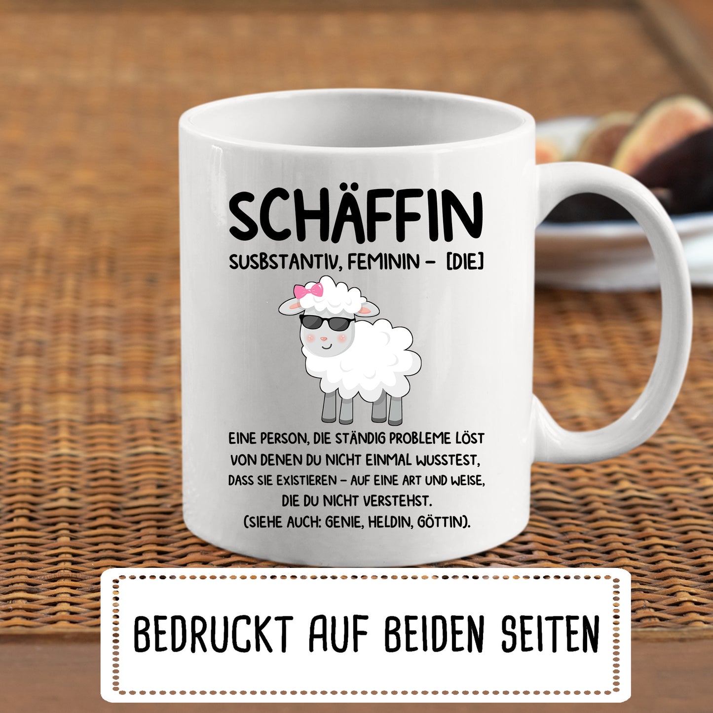 Schäffin Tasse | Schäffin eine Person, die ständig Probleme löst von denen du nicht wusstest |