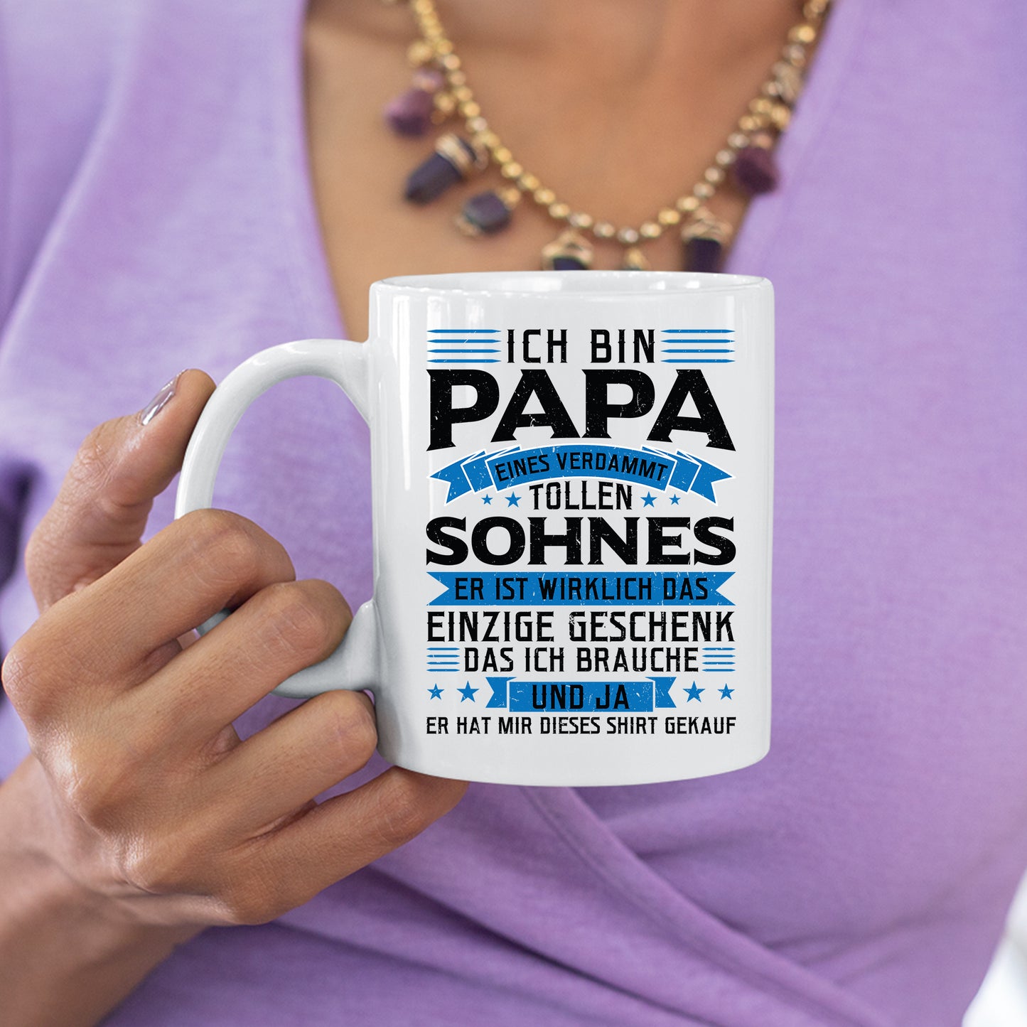 Papa Tasse | ich bin Papa eines verdammt tollen Sohnes er ist wirklich einzige Geschenk |