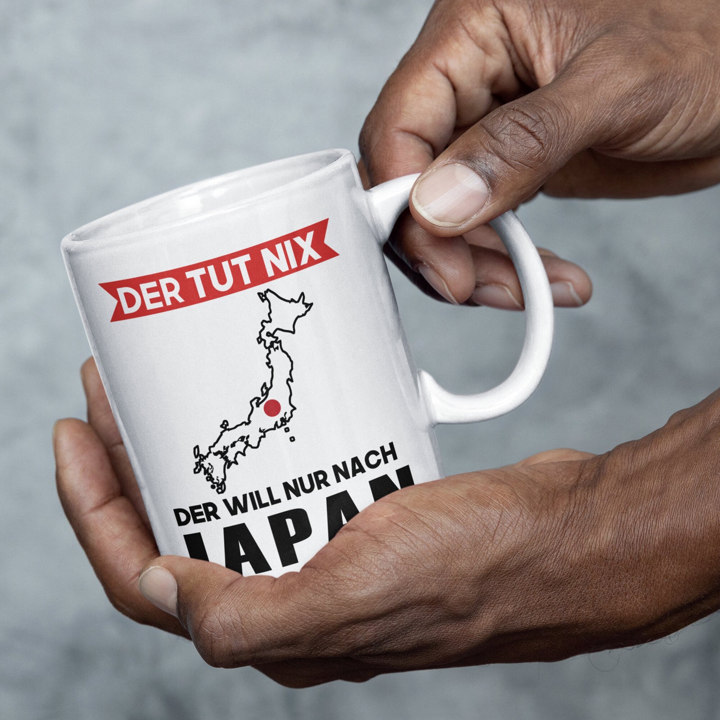 Japan Tasse Japanisches Geschenk Japanische Flagge der tut nix