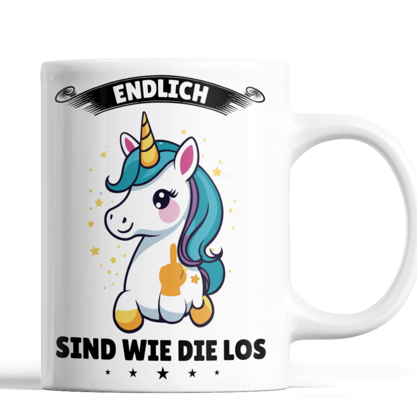 Kollegin Tasse | endlich sind wie die los Jobwechsel Abschiedsgeschenk