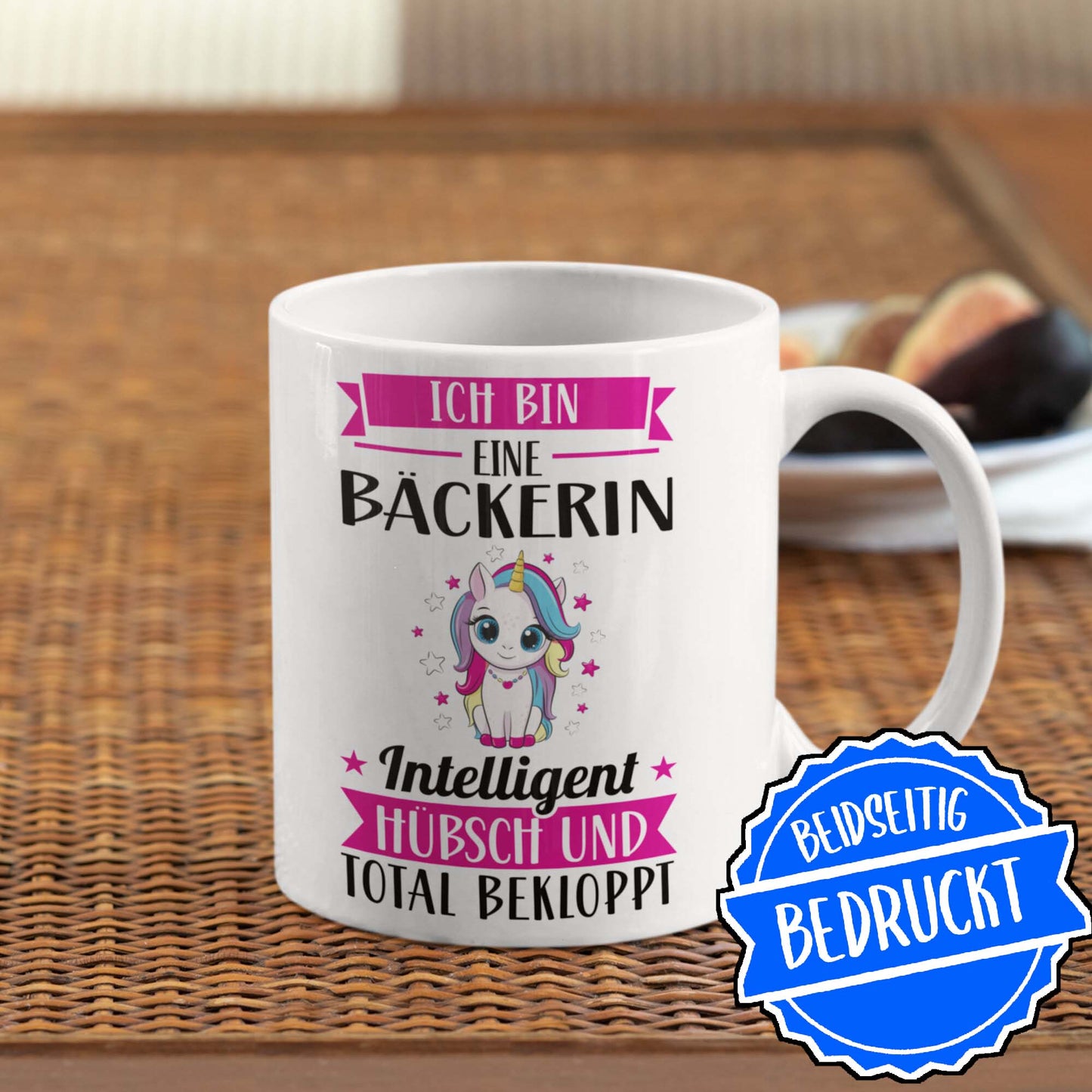 Bäckerin Tasse | ich bin eine Bäckerin intelligent hübsch