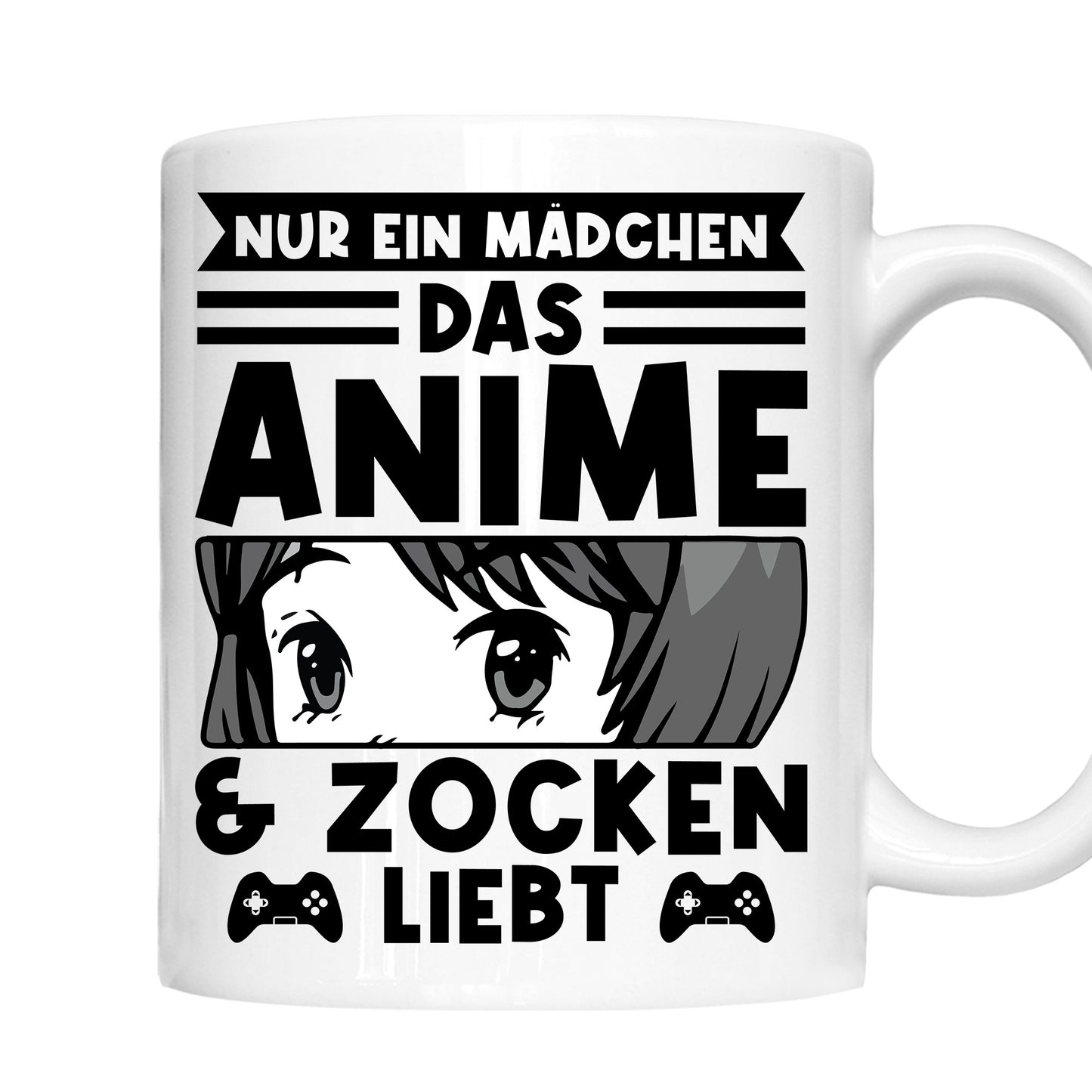 Anime Tasse | nur ein Mädchen das Anime & Zocken liebt |