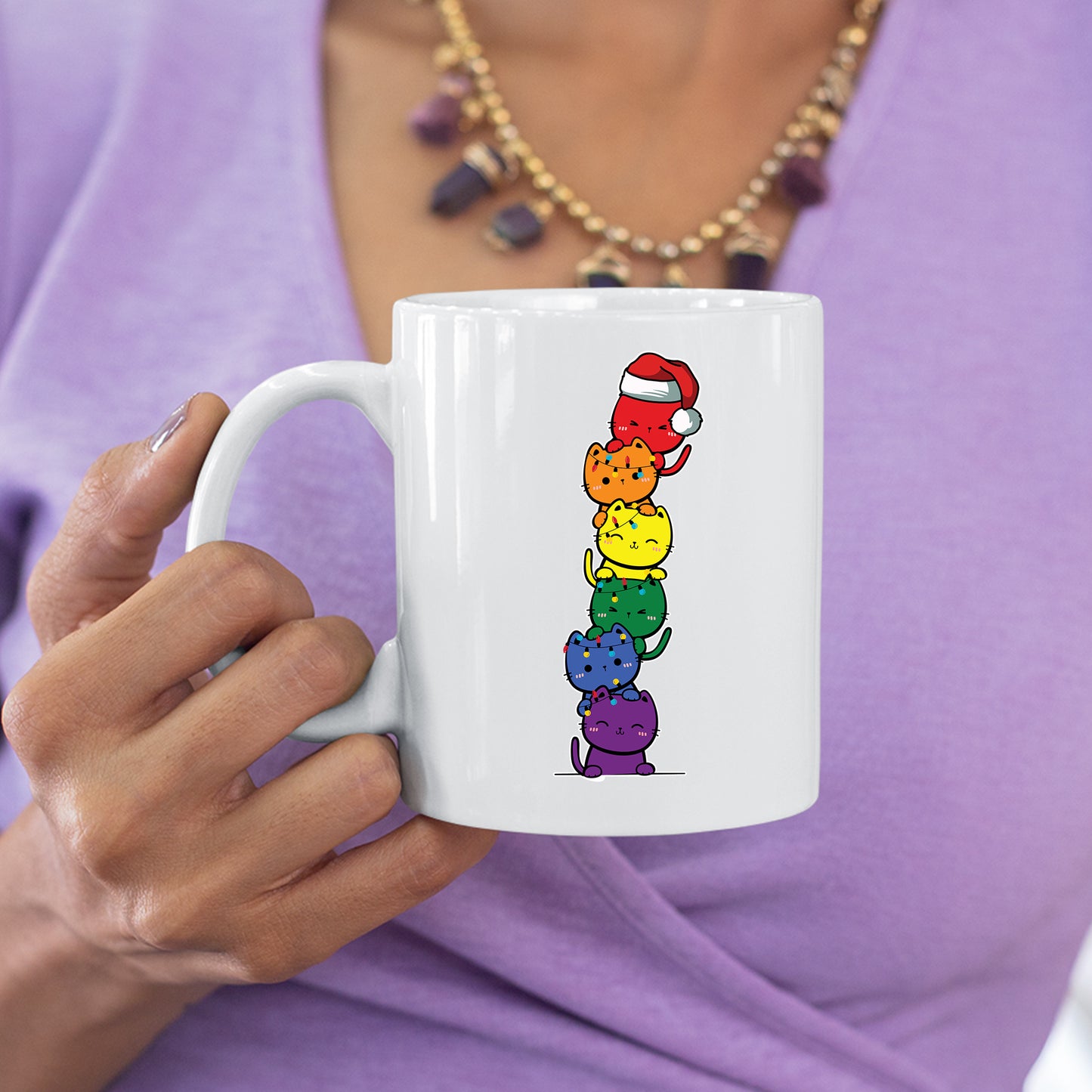 Weihnachten Tasse | Weihnachten Katzen |