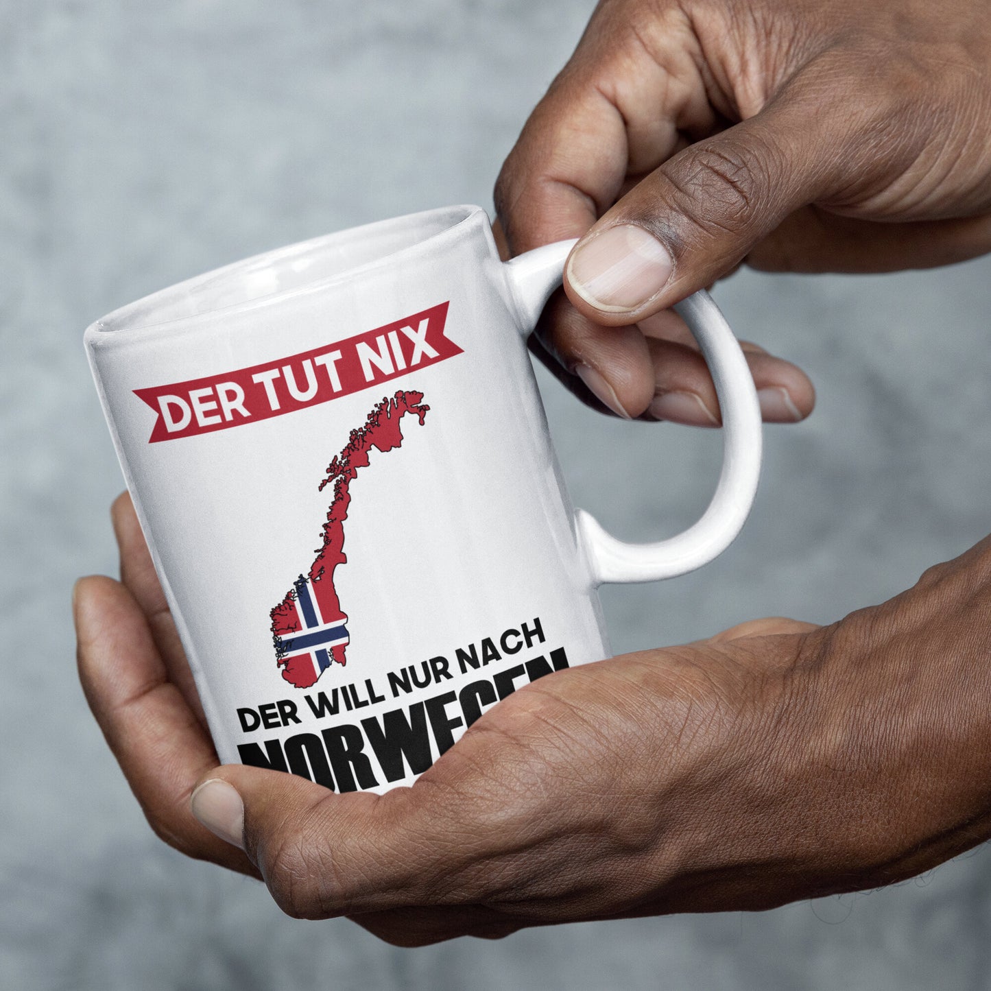 Norwegen Tasse Norwegische Geschenk Norwegische Flaggeder tut nix