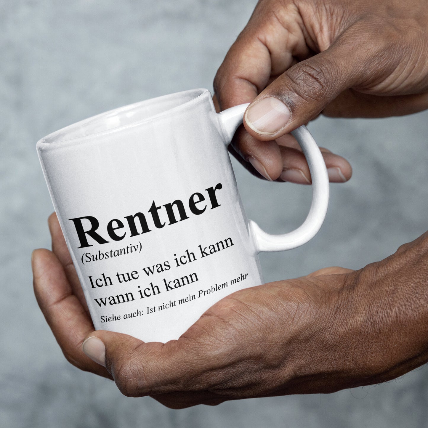 Rente Tasse | Rentner ich tue as ich kann wann ich kann | Rentner Geschenk Renterin Tasse Ruhestand Kaffeebecher lustig