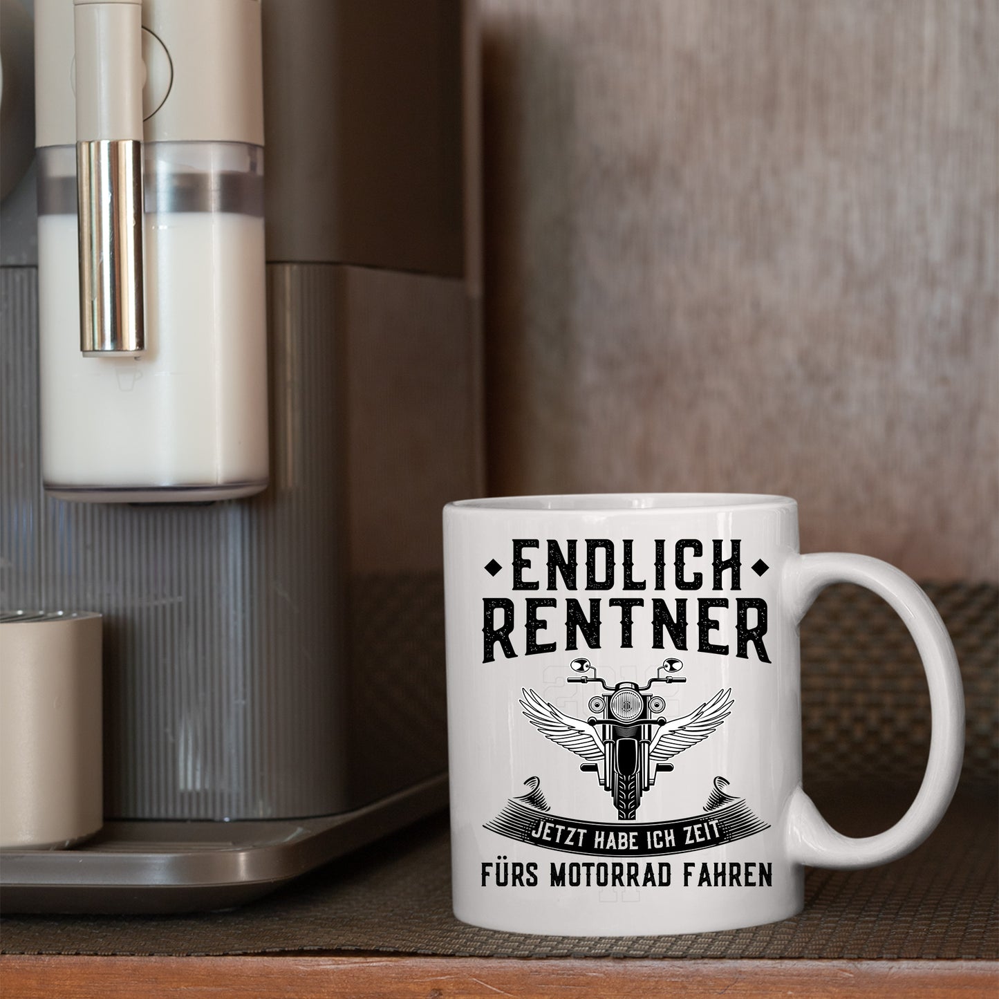 Rentner Tasse | endlich Rentner etzt habe ich Zeit fürs Motorrad fahren |