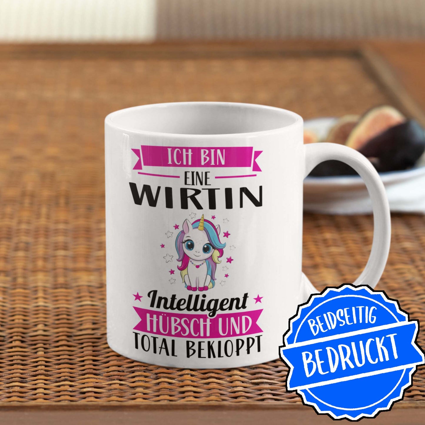 Wirtin Tasse | ich bin eine Wirtin intelligent hübsch und total bekloppt