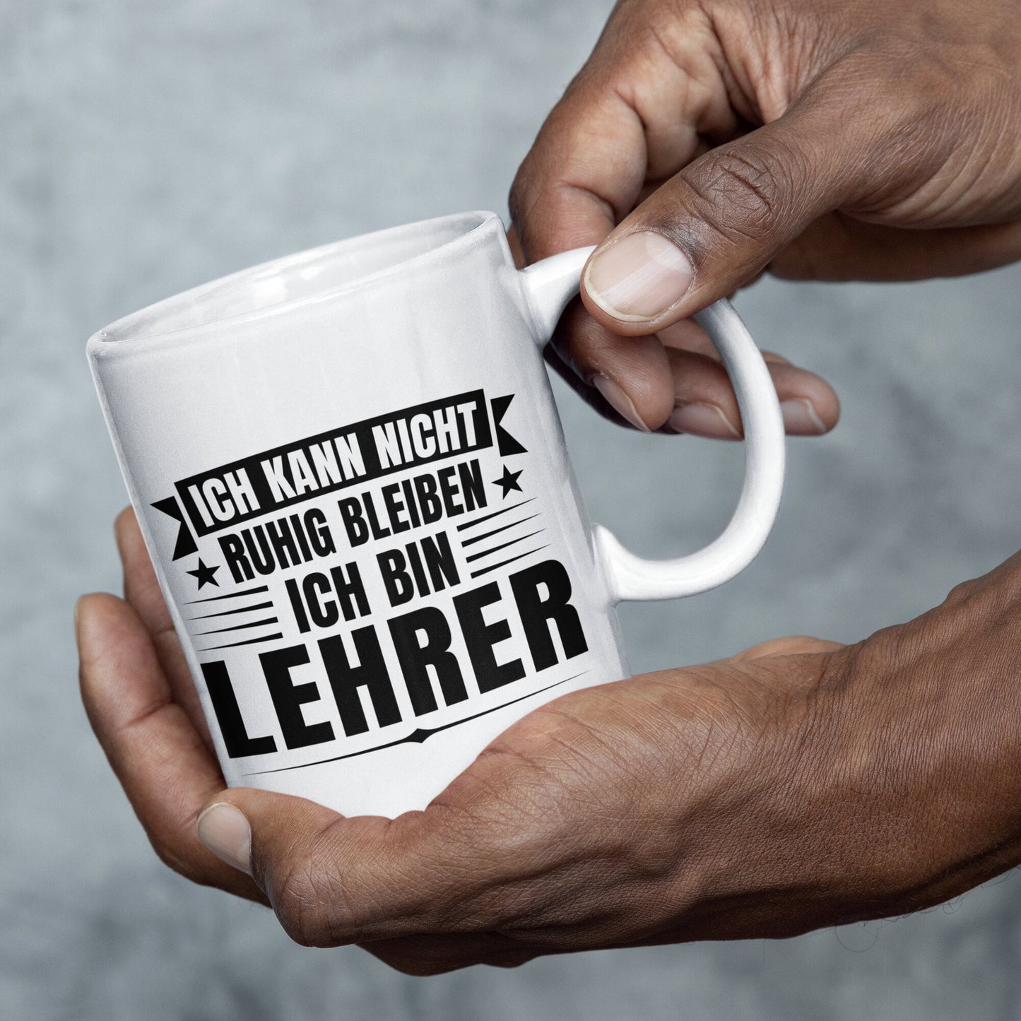 Lehrer Tasse | ich kann nicht ruhig bleiben ich bin Lehrer
