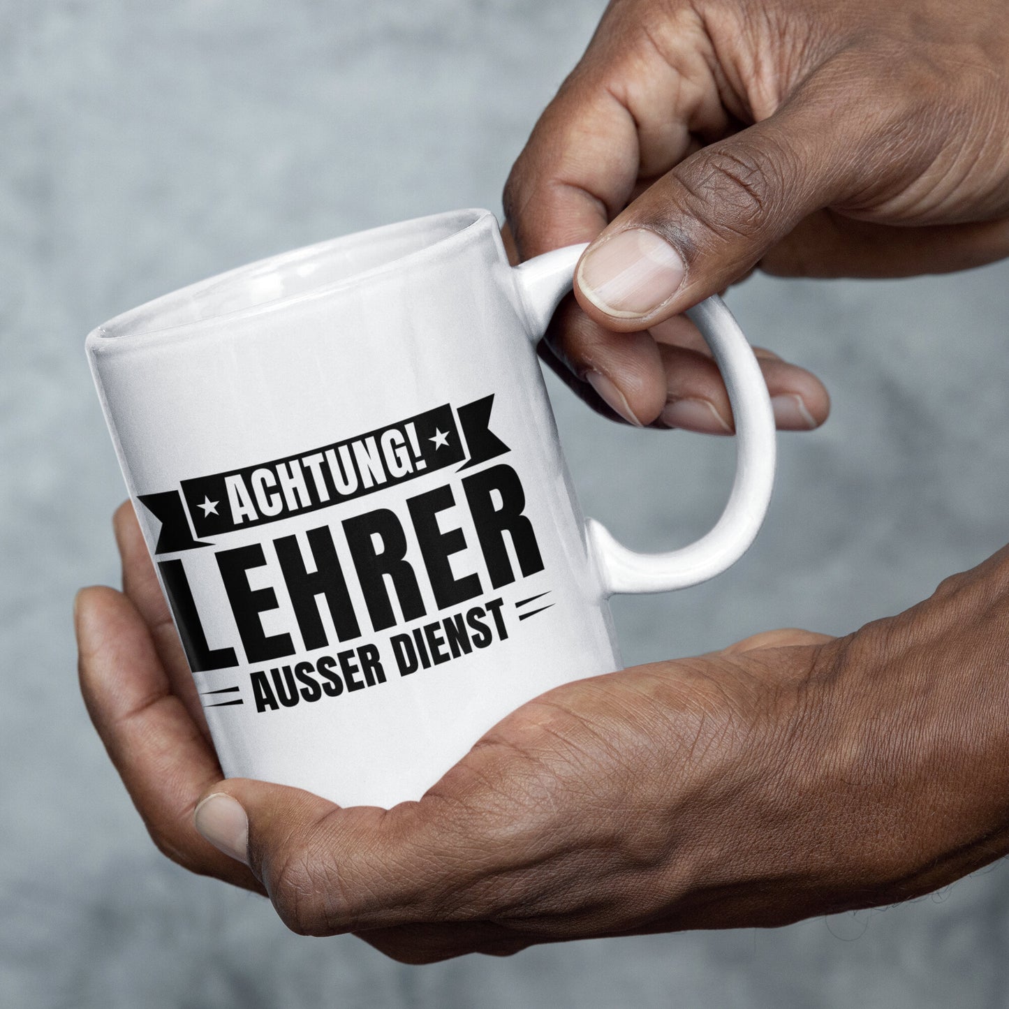 Lehrer Tasse | achtung Lehrer ausser Dienst