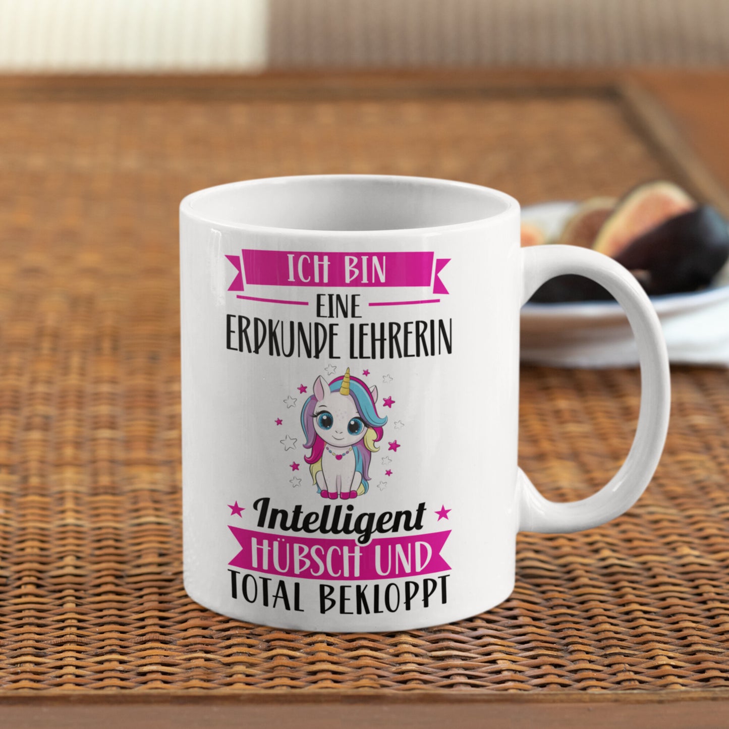 Erdkunde Lehrerin Tasse | ich bin eine Erdkunde Lehrerin intelligent hübsch