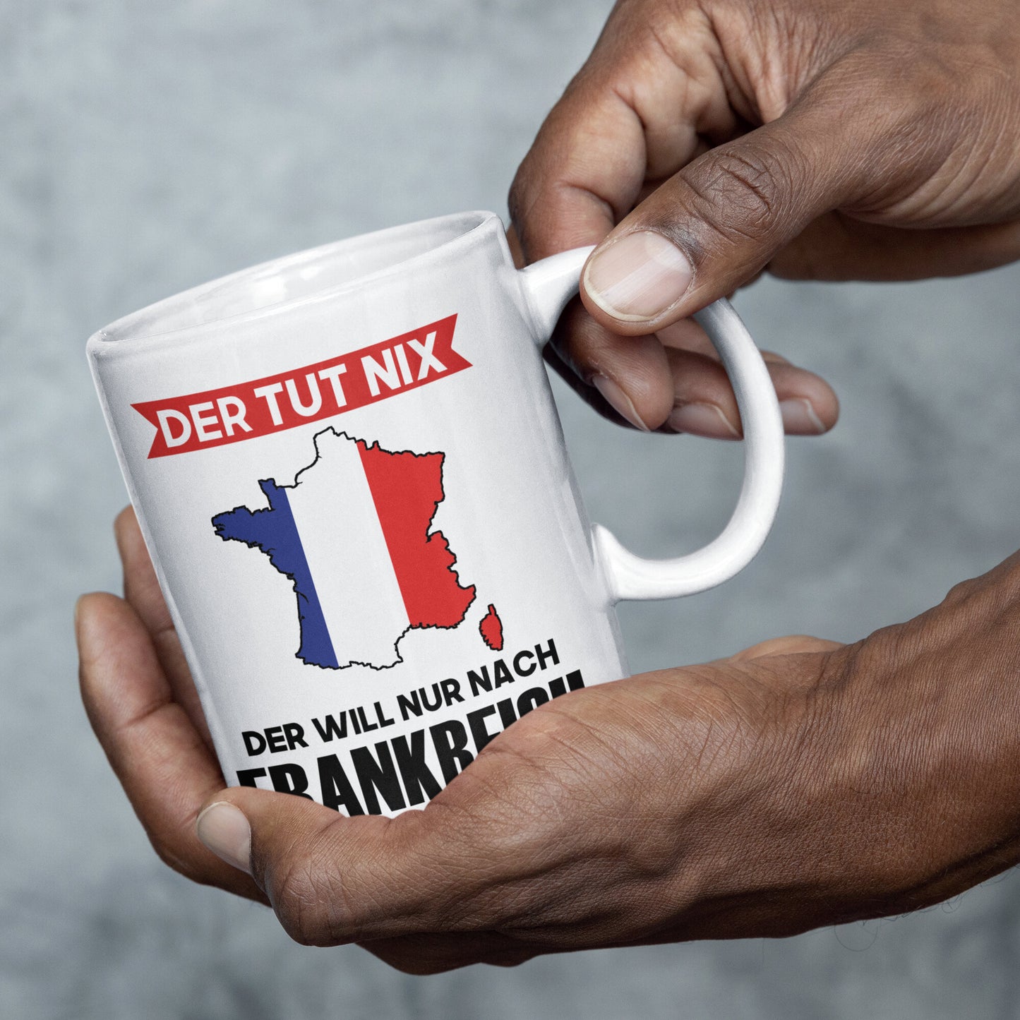Frankreich Tasse Französisches Geschenk Französischen Flagge der tut nix