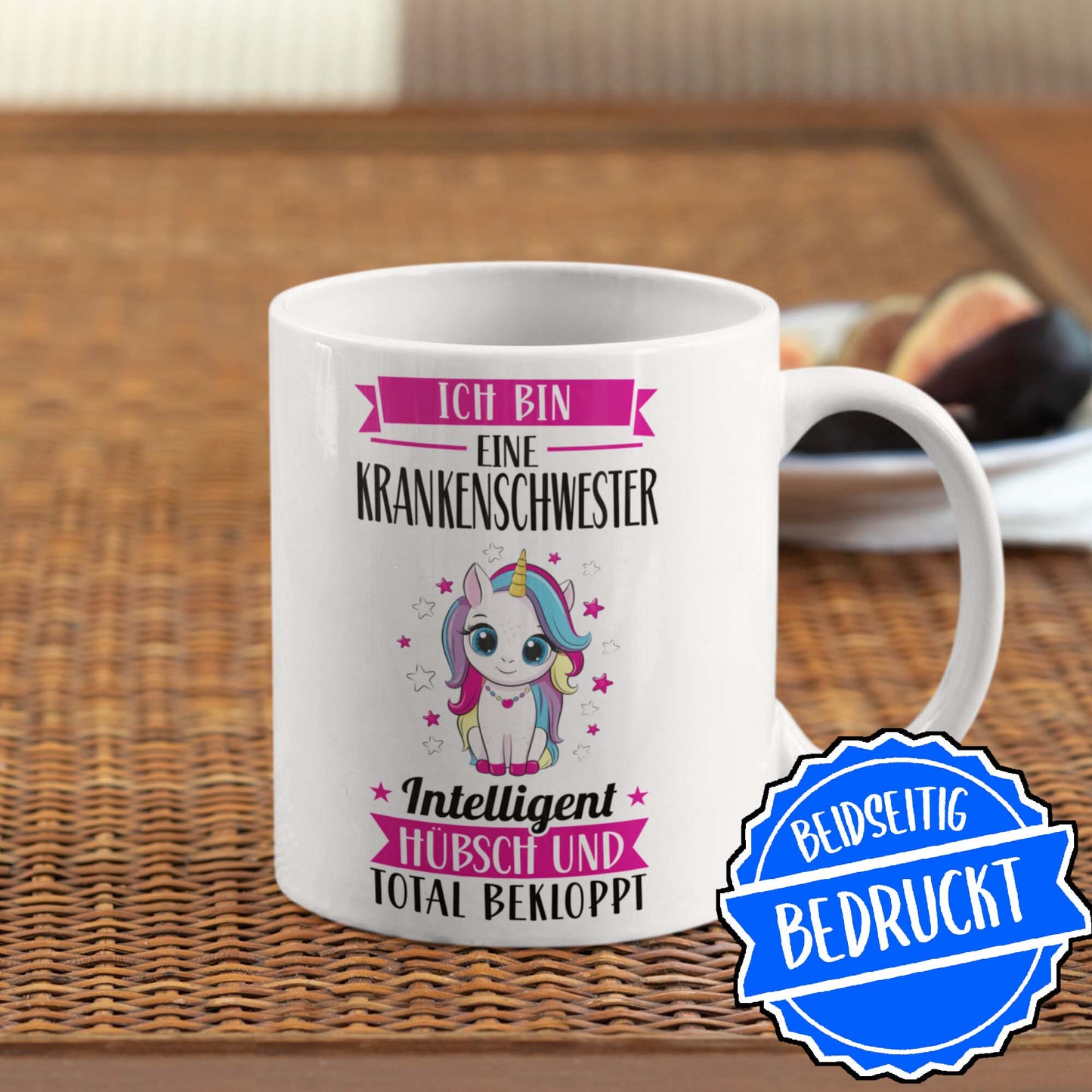 Pflegekraft Tasse | ich bin eine Krankenschwester intelligent hübsch und beklopp
