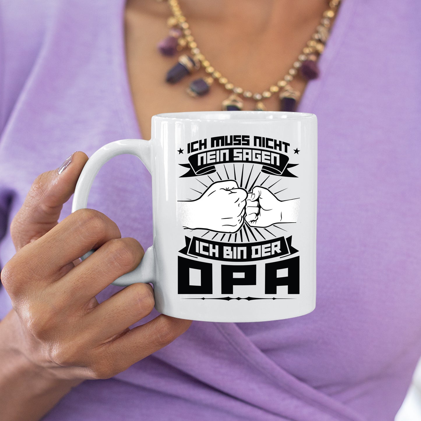 Opa Tasse | ich muss nicht nein sagen ich bin der Opa |
