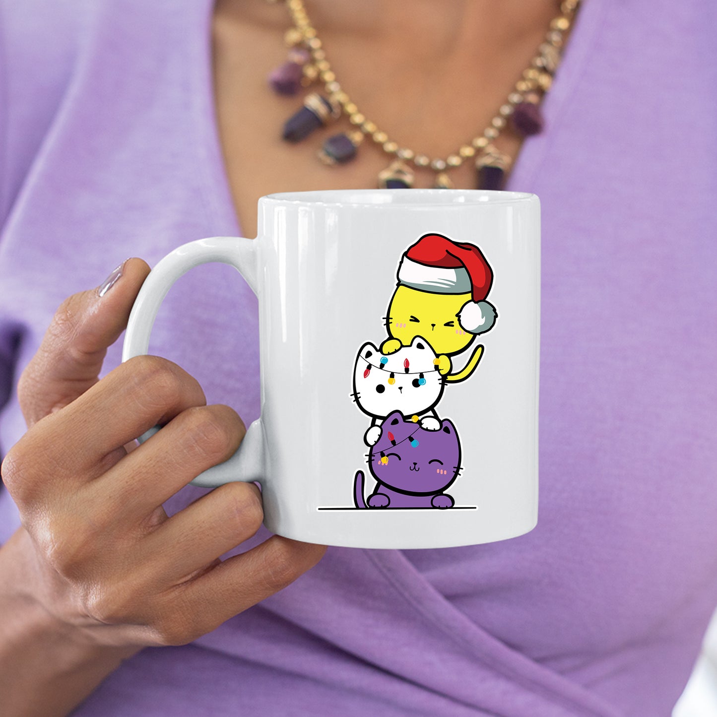 Weihnachten Tasse | Weihnachten Katzen |