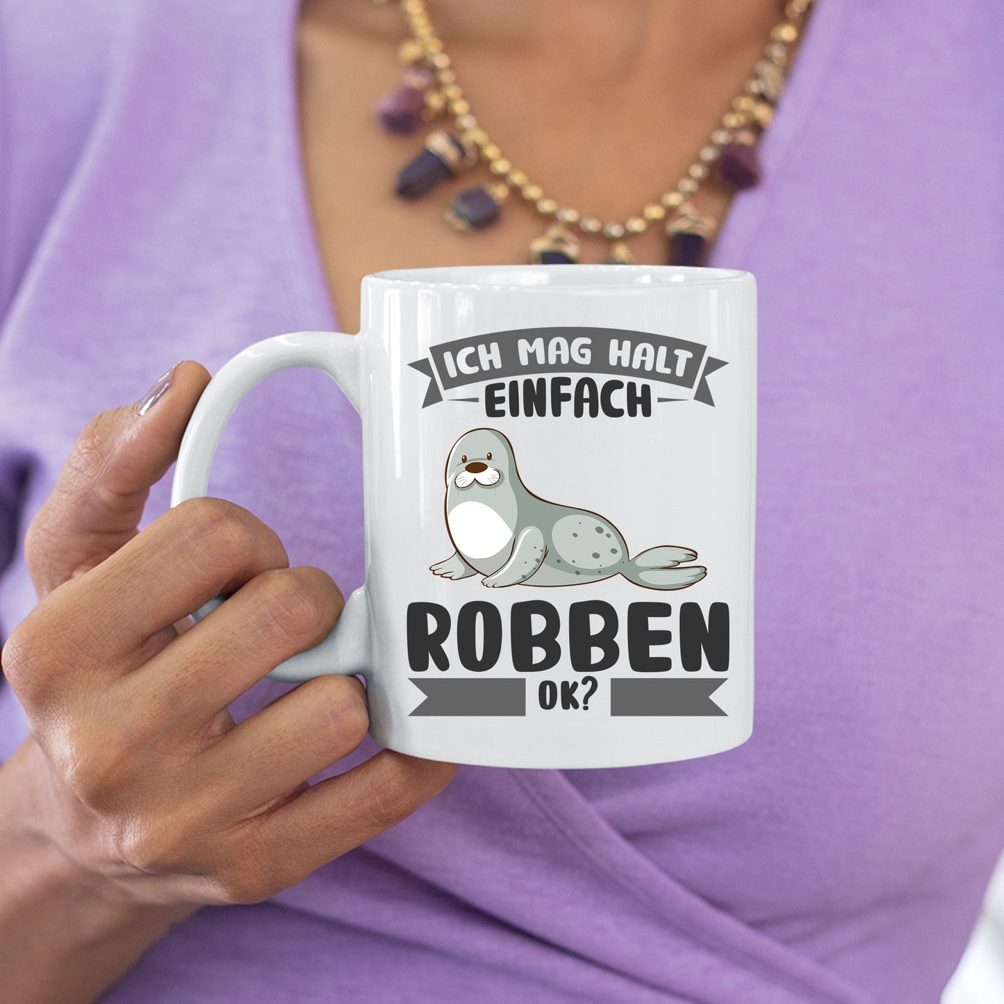 Robben Tasse | ich mag halt einfach Robben ok? |