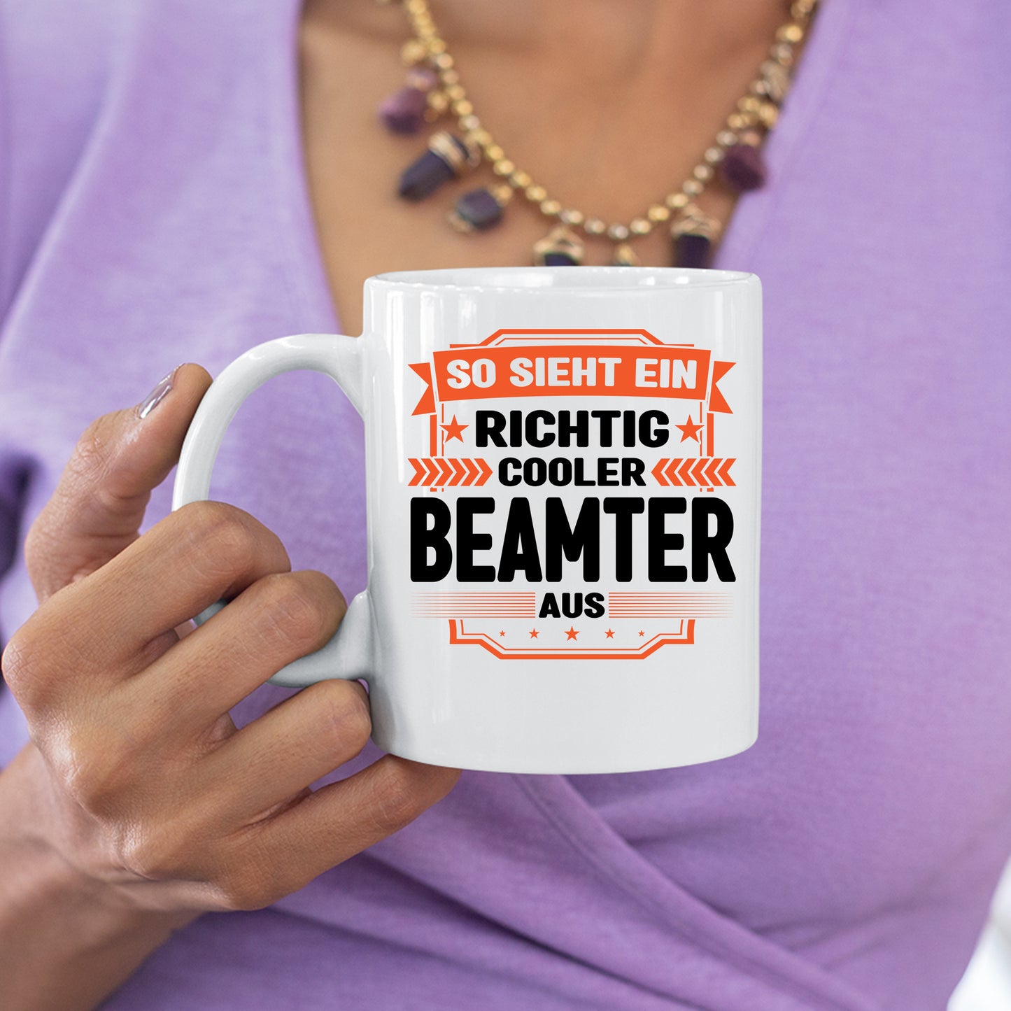 Beamter Tasse | so sieht ein richtig cooler Beamter aus |