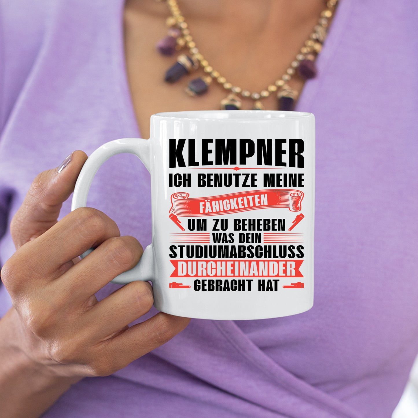 Klempner Tasse | Klempner ich benutze meine fähigkeiten um zu beheben |