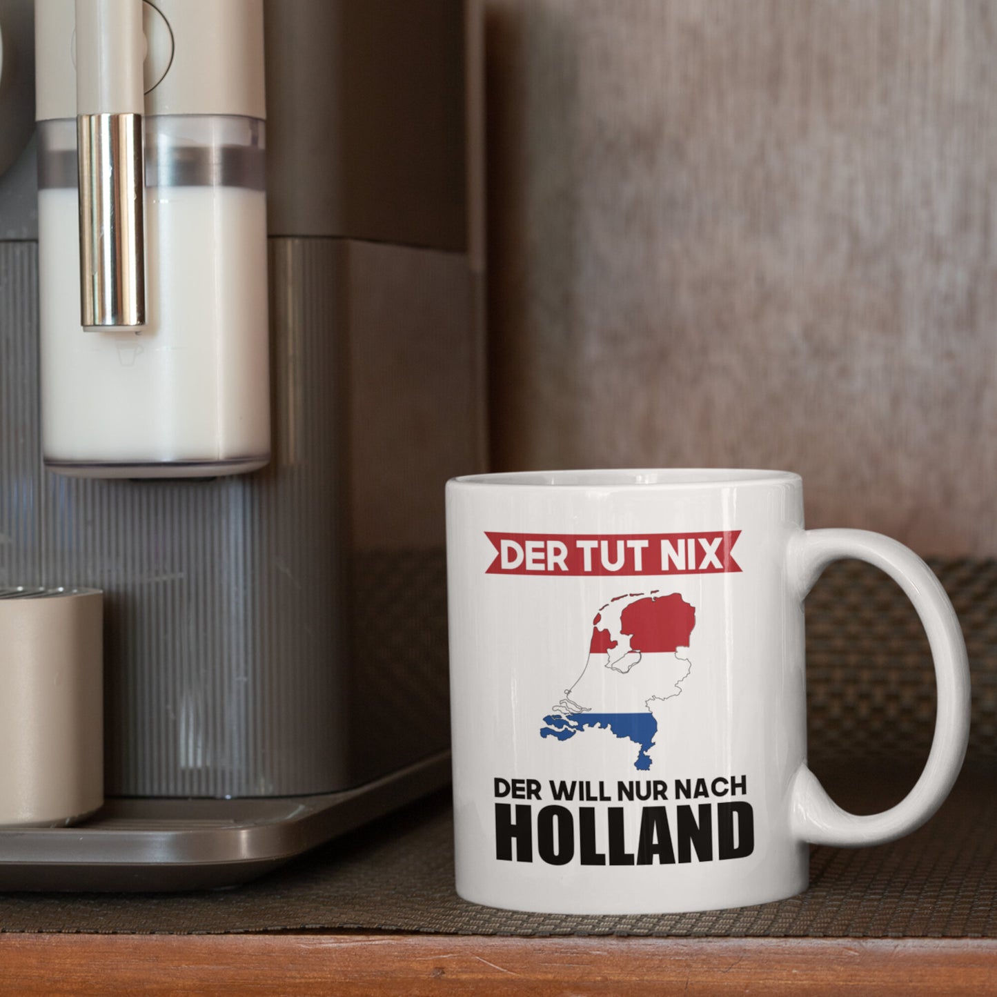 Holland Tasse hollandische Geschenk Hollandische Flagge der tut nix