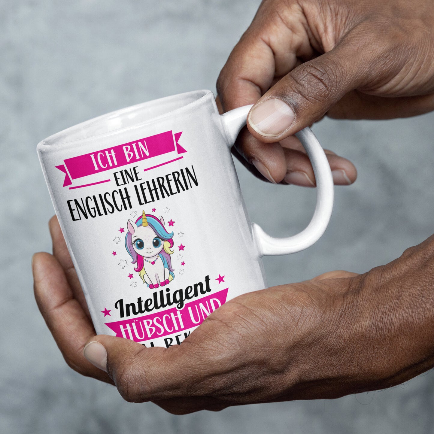 Englisch Lehrerin Tasse | ich bin eine Englisch Lehrerin intelligent hübsch