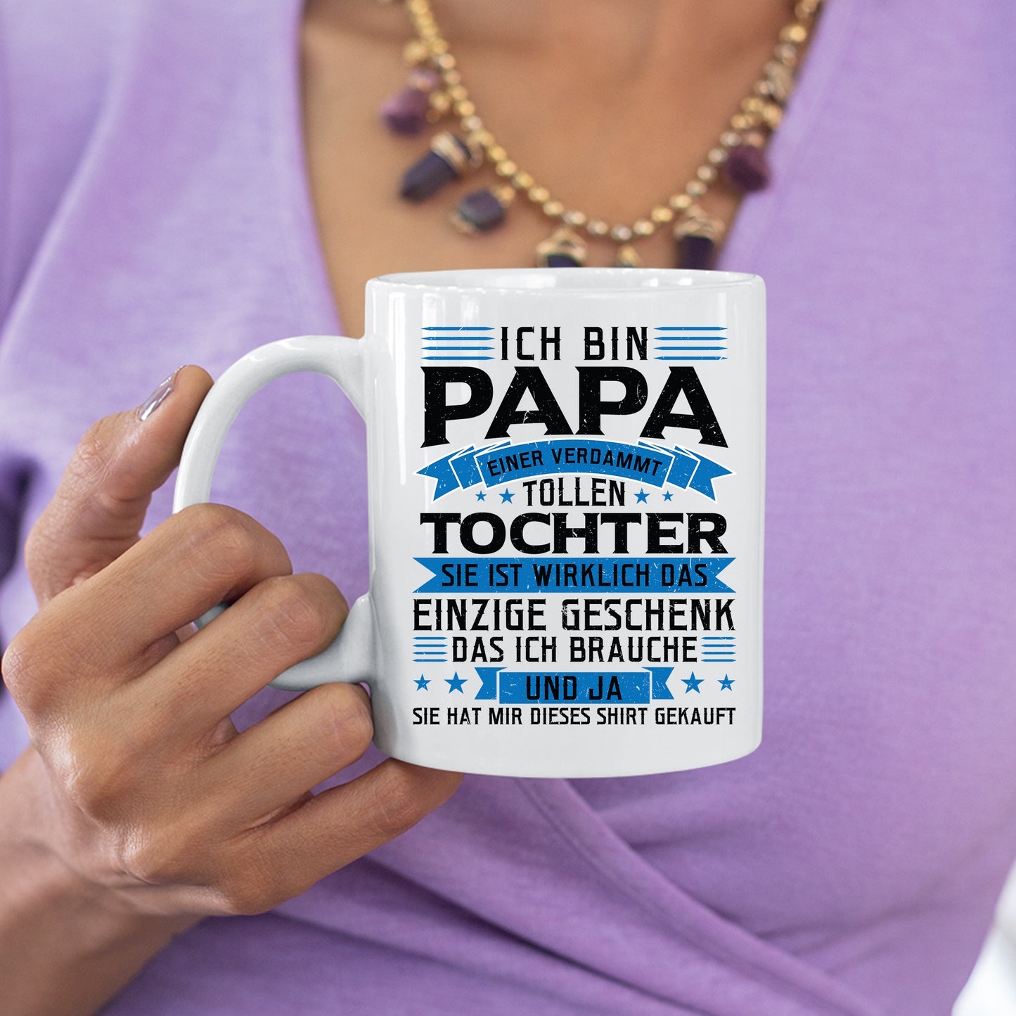 Papa Tasse | ich bin Papa eines verdammt tollen Tochter sie ist wirklich einzige Geschenk |
